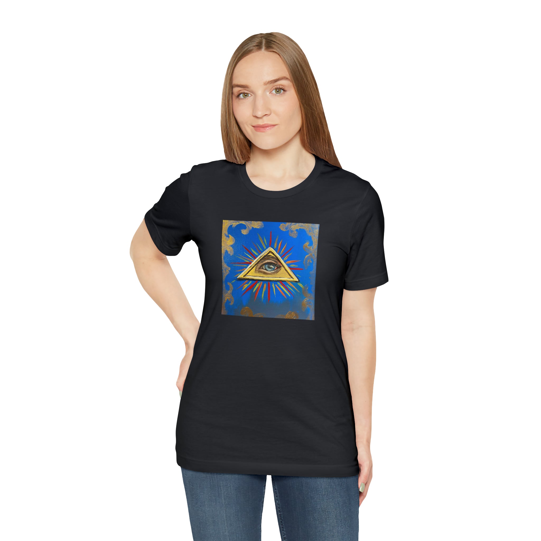 Scared & Alone Richard Lael's "All-Seeing Eye" Unisex Gallery Tee