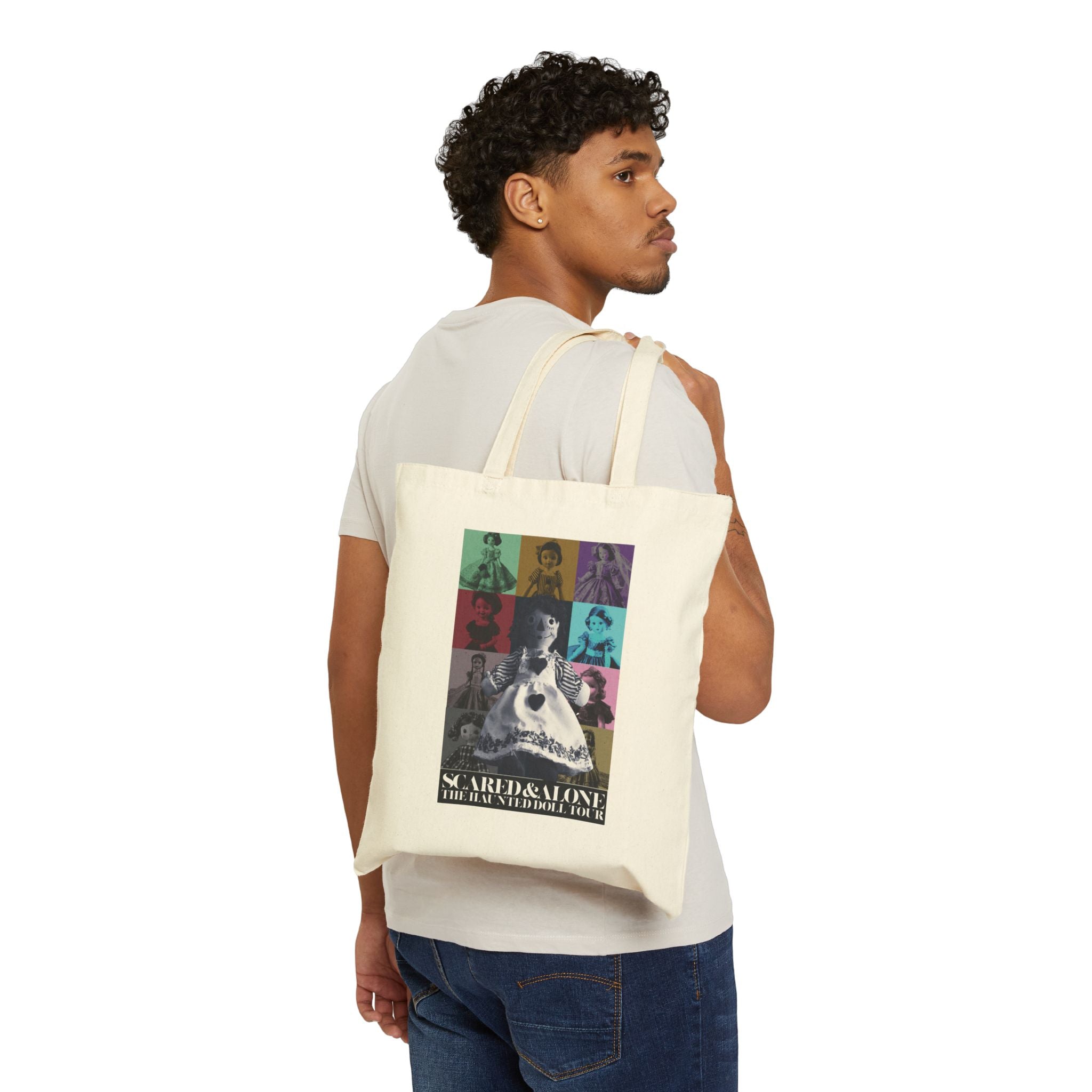 Scared & Alone Season 2 "Haunted Dolls Tour" Tote Bag