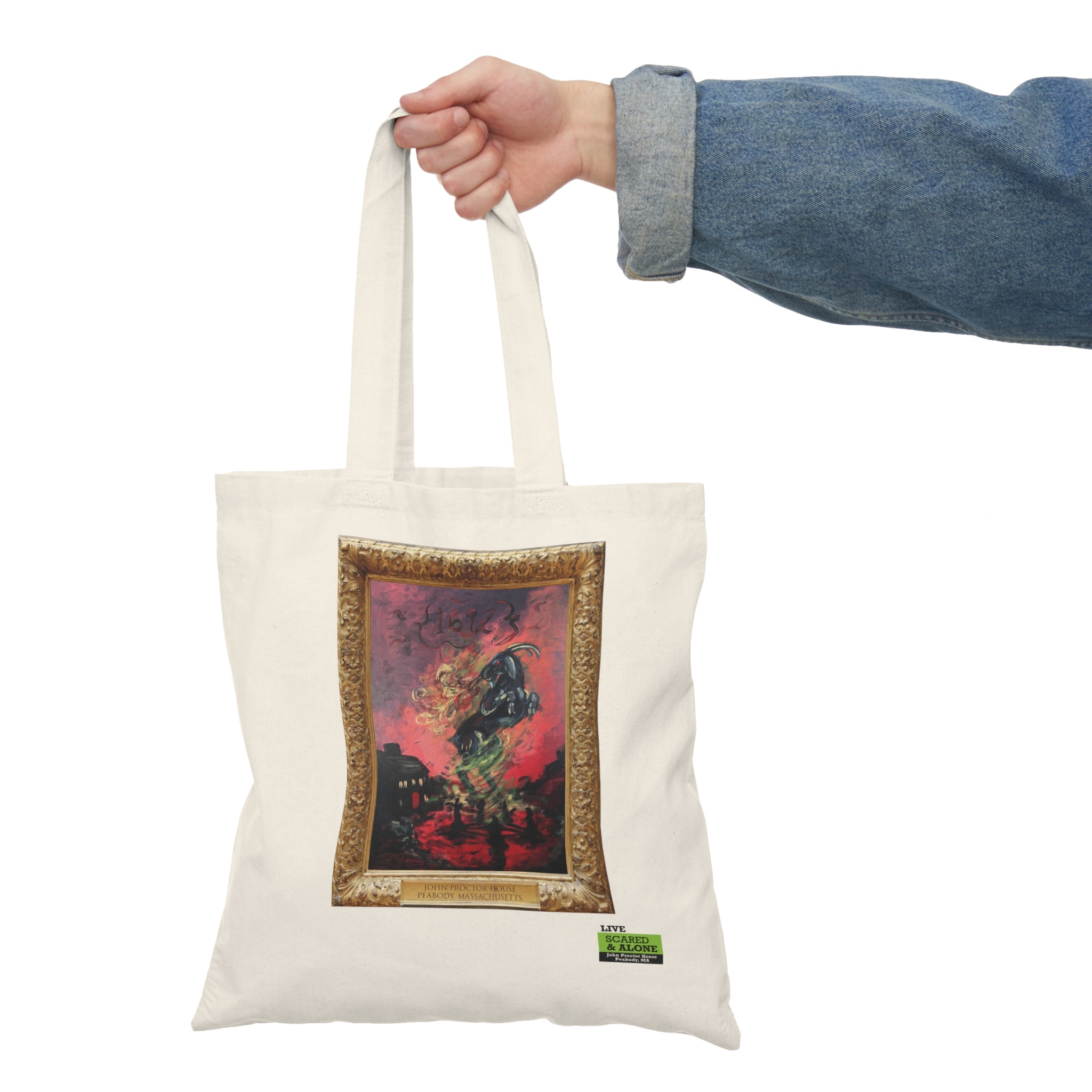 Scared & Alone Richard-Lael's "The John Proctor House" Gallery Natural Tote