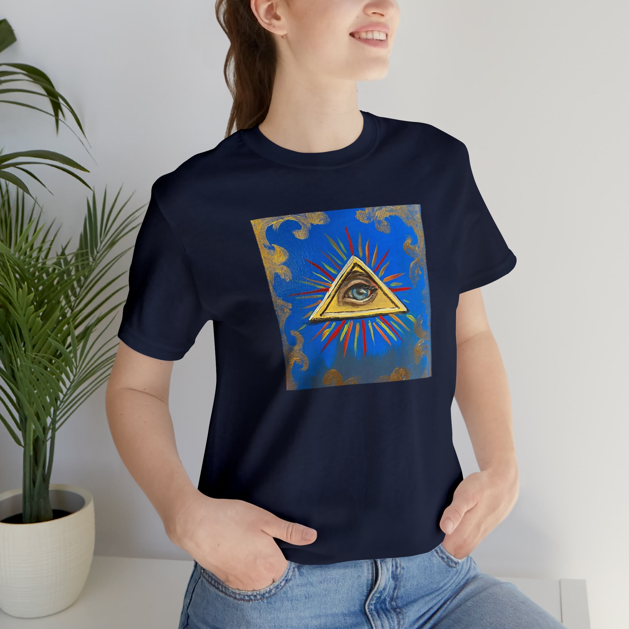 Scared & Alone Richard Lael's "All-Seeing Eye" Unisex Gallery Tee