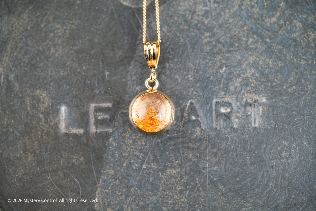 10MM Claw Marks Sunstone Pendant Necklace