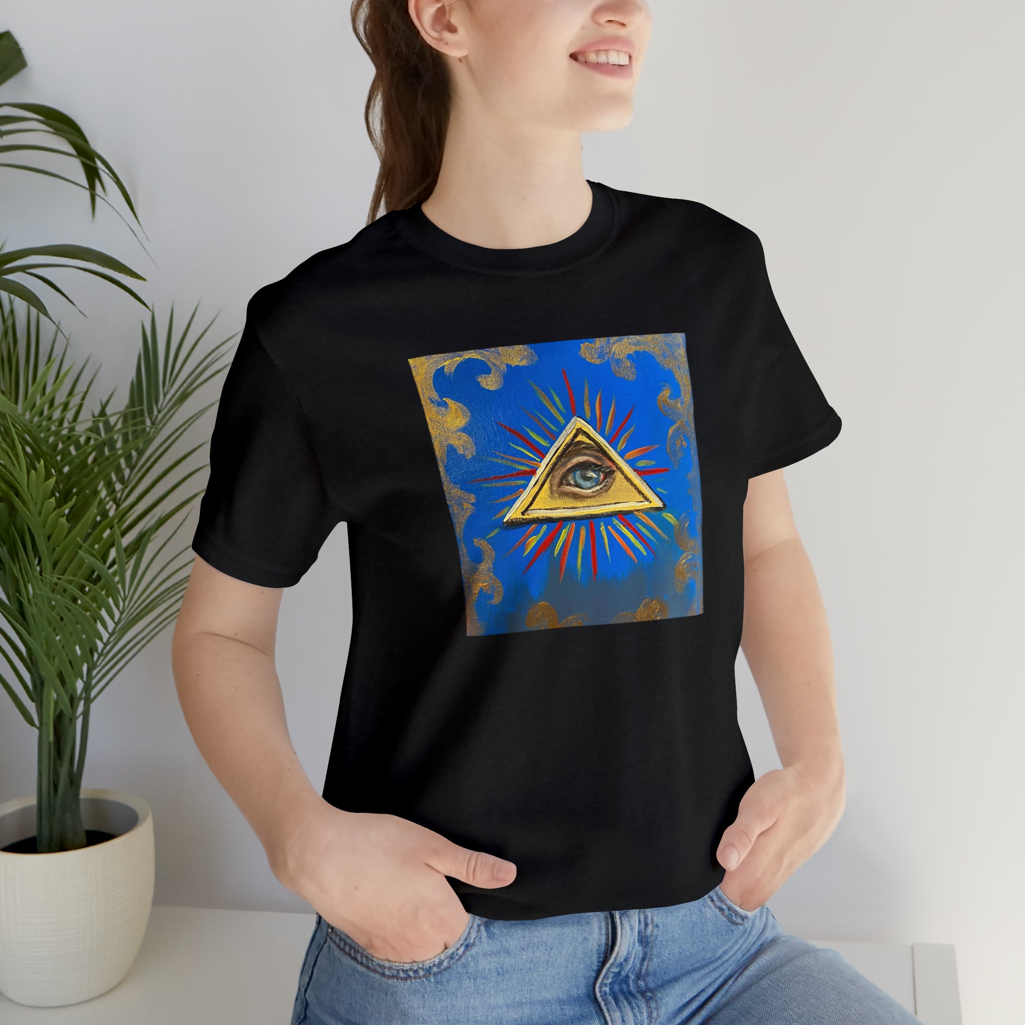 Scared & Alone Richard Lael's "All-Seeing Eye" Unisex Gallery Tee