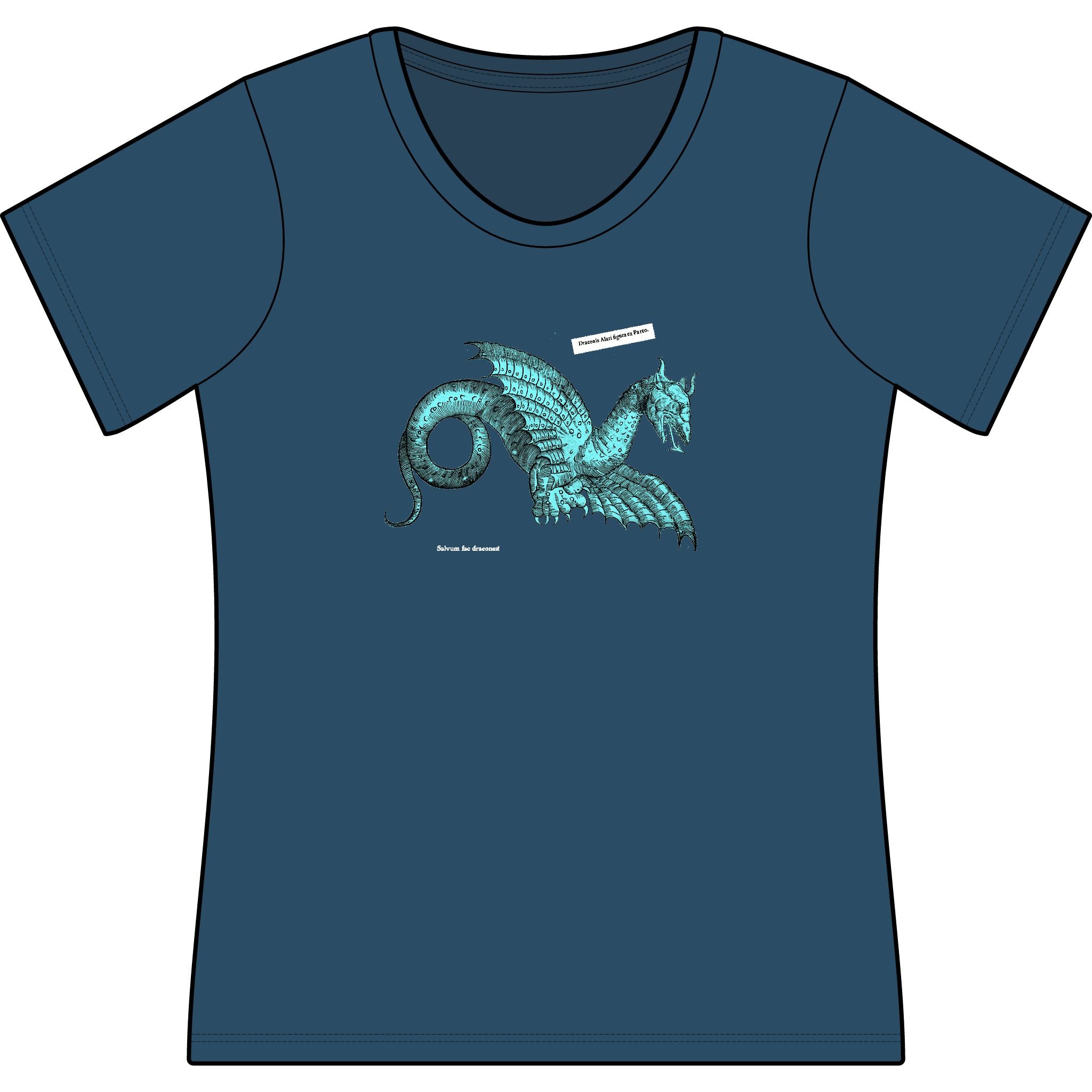 1640 Aldrovandi Flying Dragon Women's Scoop Neck Tee