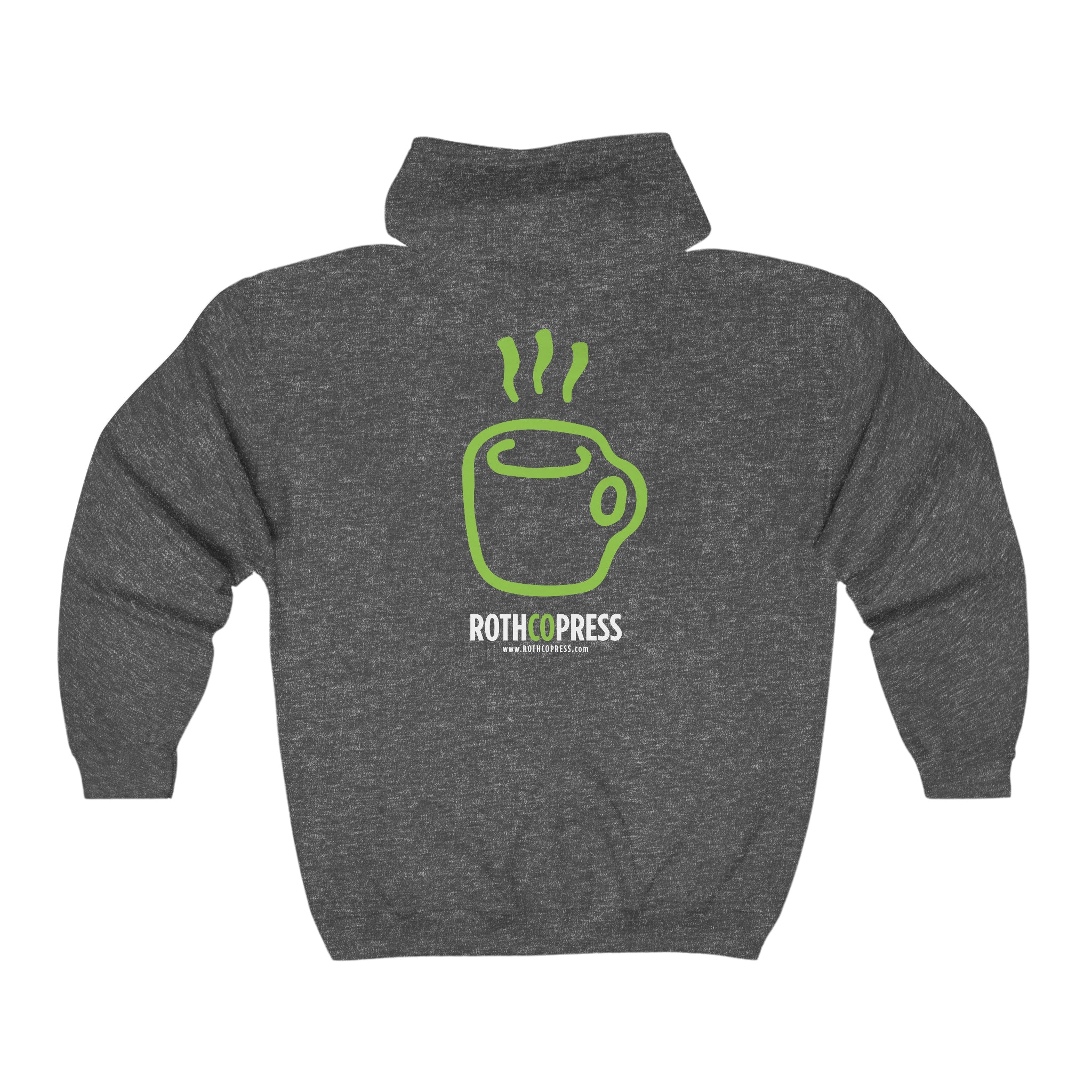 Rothco Press Coffee Cup Logo Unisex Heavy Blend™ Full Zip Hooded Sweatshirt