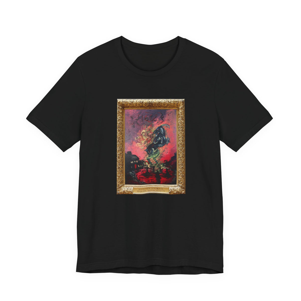 Scared & Alone Richard-Lael's "Proctor House" Unisex Gallery Tee (Single Image)