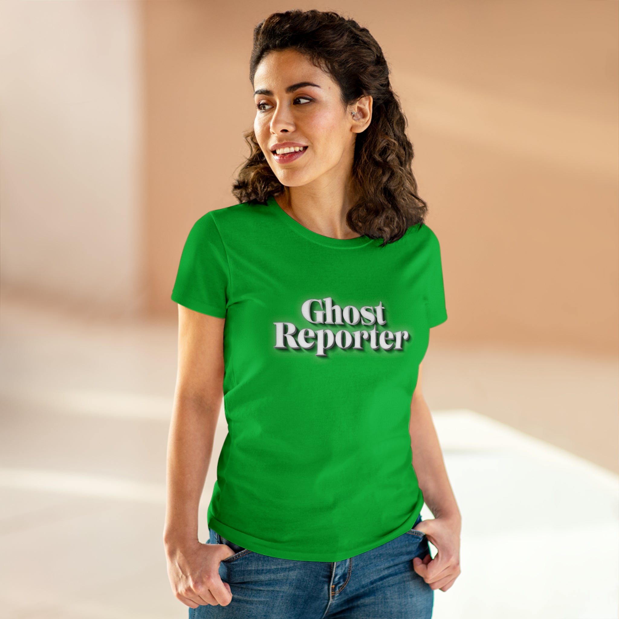 Ghost Report "Ghost Reporter" Women's Daily Cotton Tee