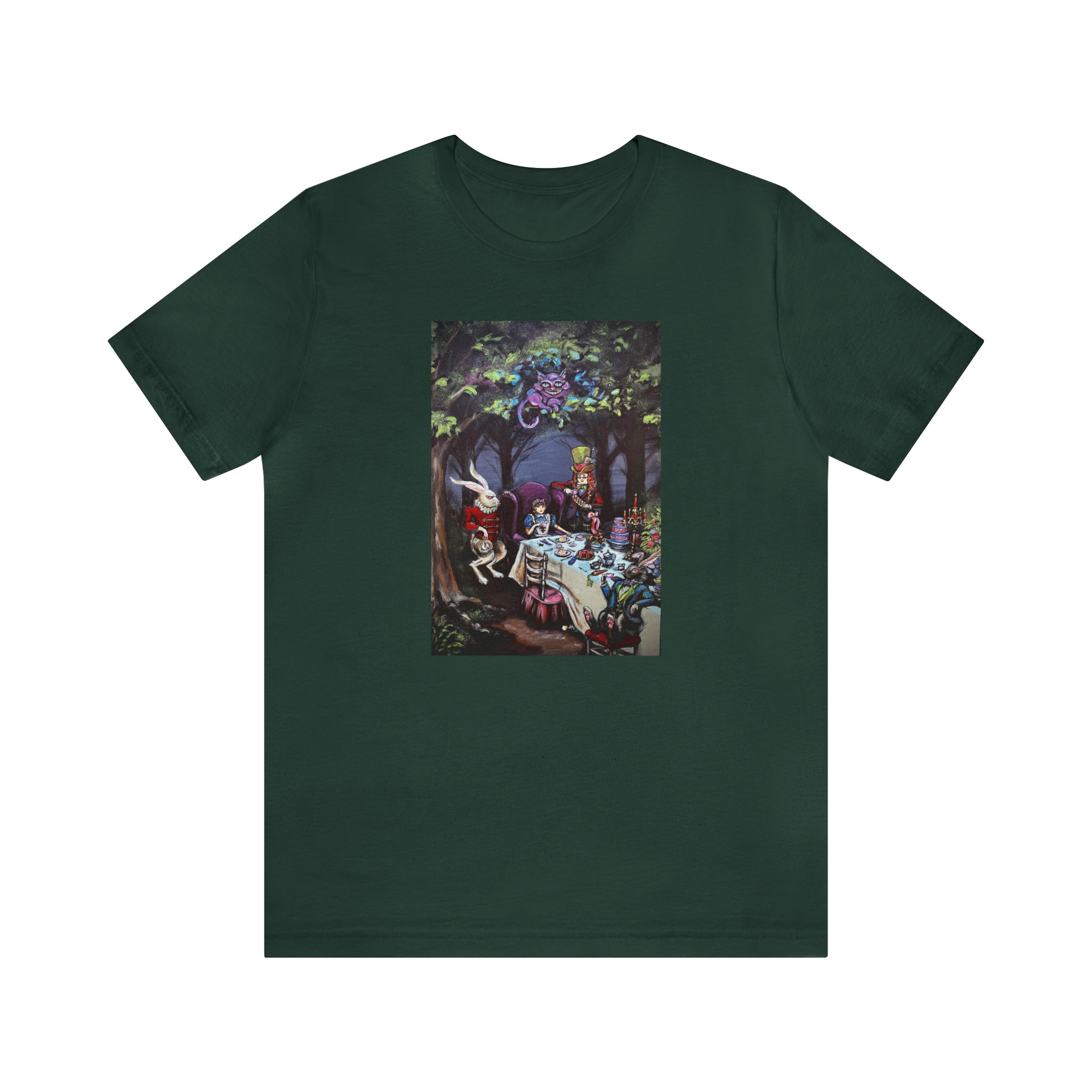 Scared & Alone Richard Lael's "Mad Hatter's Tea Party" Unisex Gallery Tee