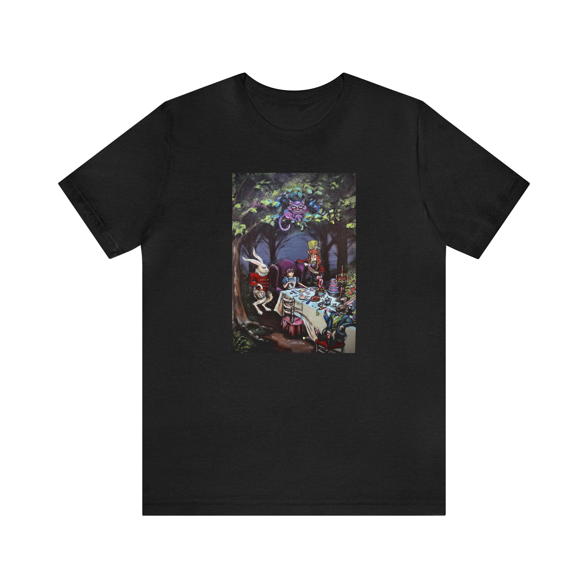 Scared & Alone Richard Lael's "Mad Hatter's Tea Party" Unisex Gallery Tee