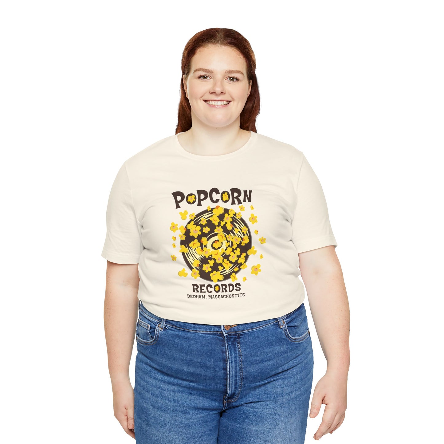 Popcorn Records Unisex Jersey Short Sleeve Tee