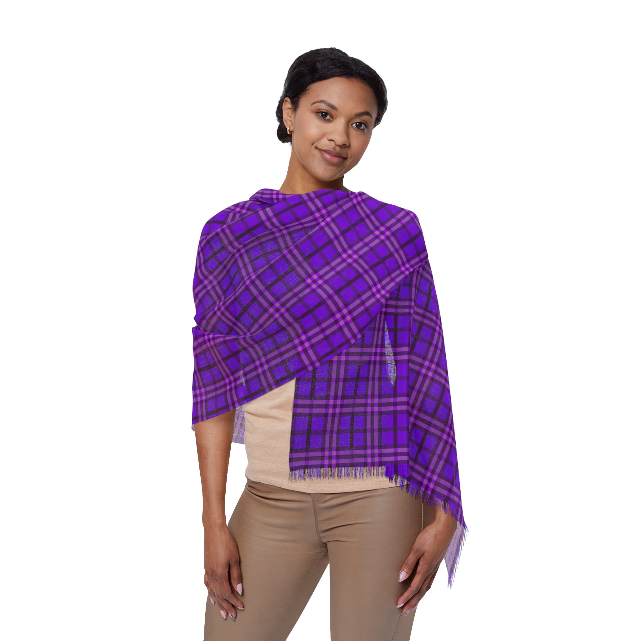 University Magickus Purple Tartan Light Scarf