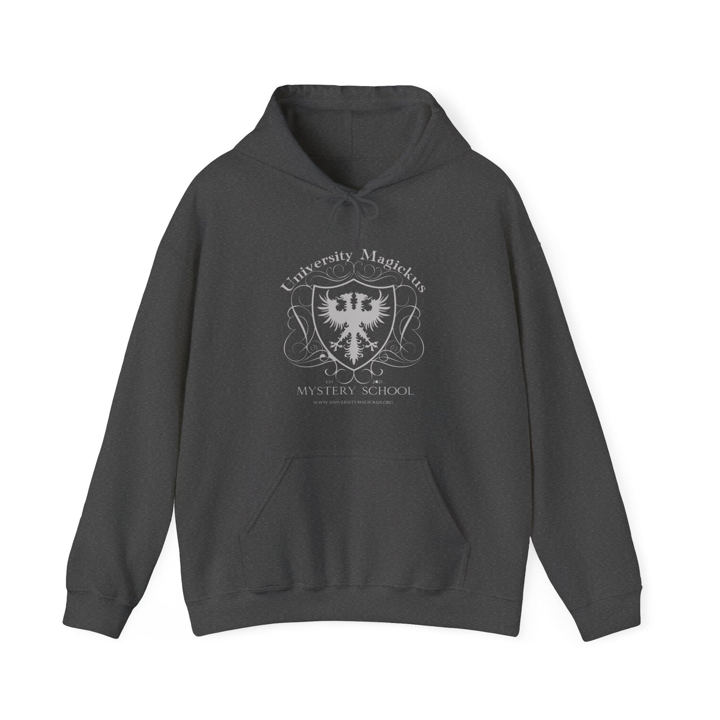 University Magickus Silver School Emblem Unisex Heavy Blend™ Hoodie