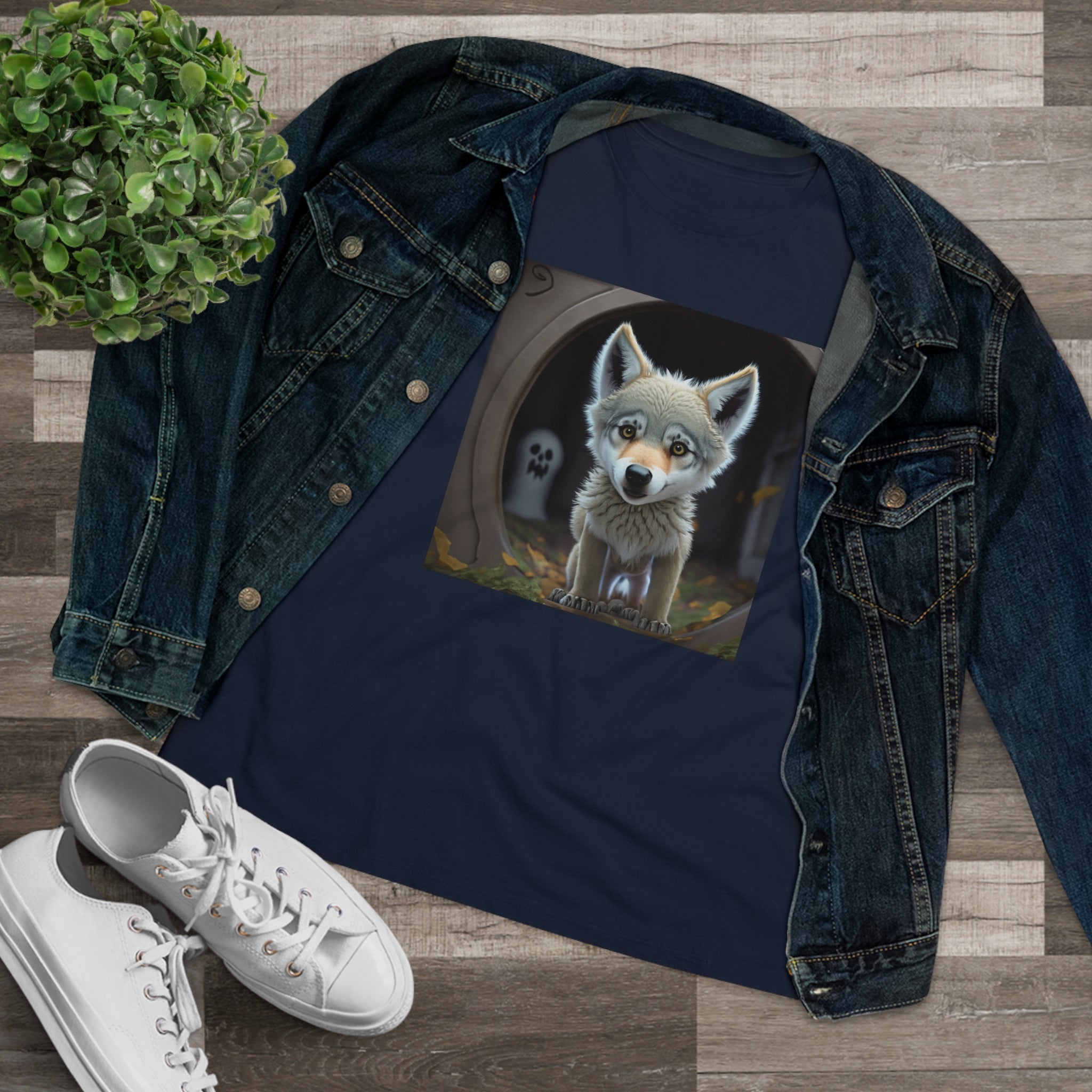 Are You There, Ghost Wolf Women's Premium Tee