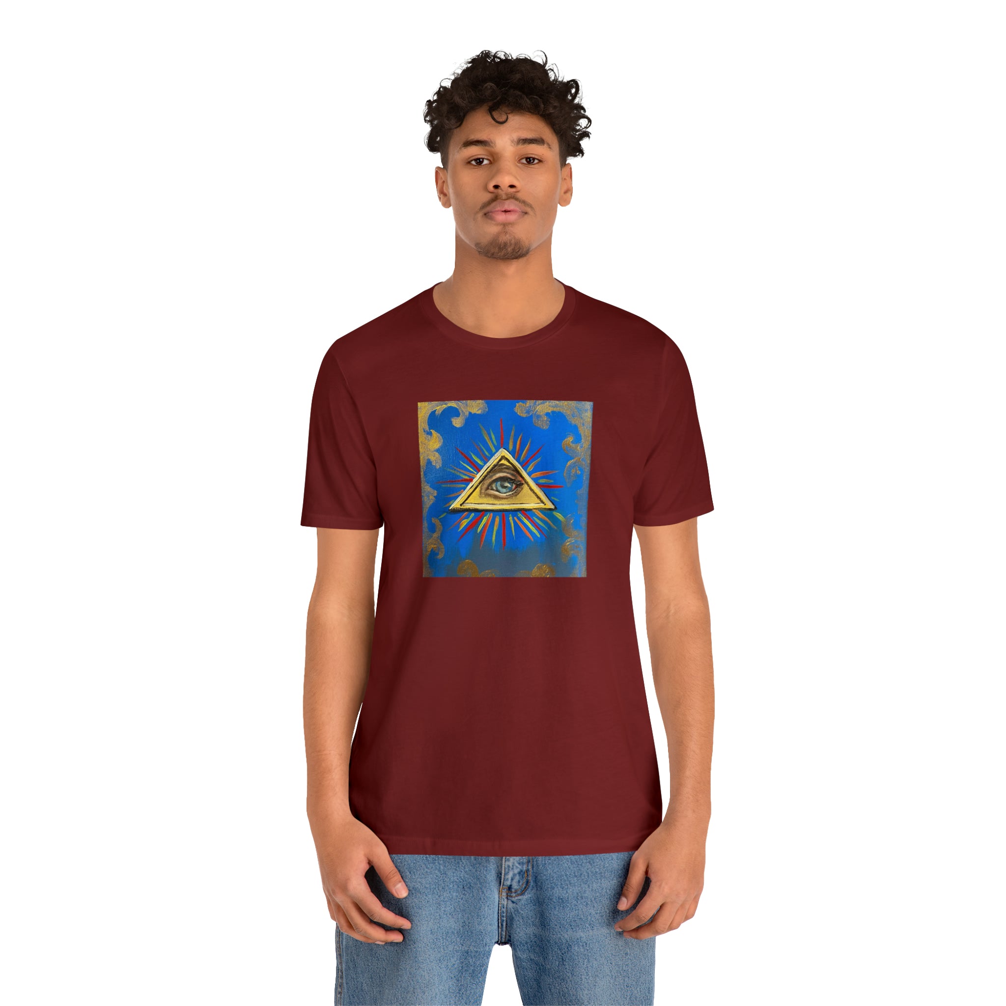 Scared & Alone Richard Lael's "All-Seeing Eye" Unisex Gallery Tee