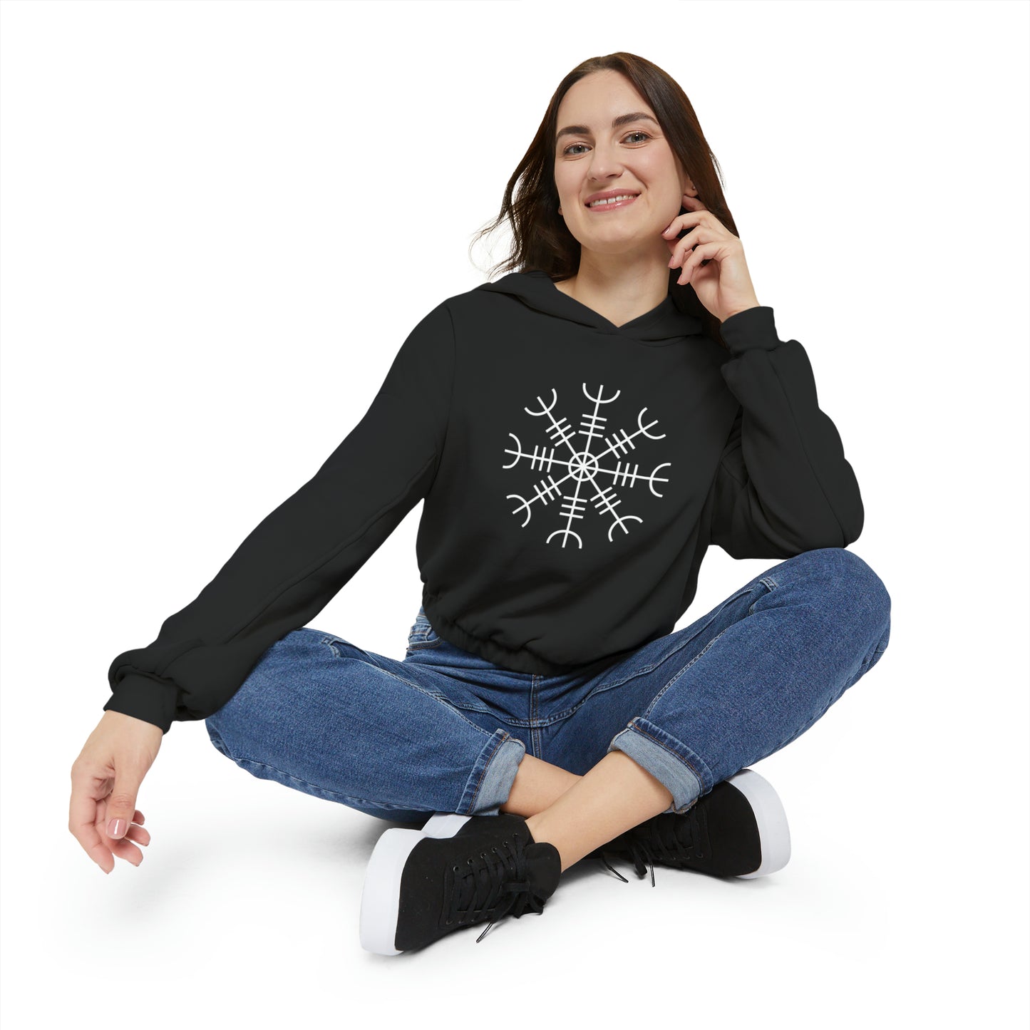 Spellcaster by Patti Negri "Protection"Women's Cinched Bottom Hoodie