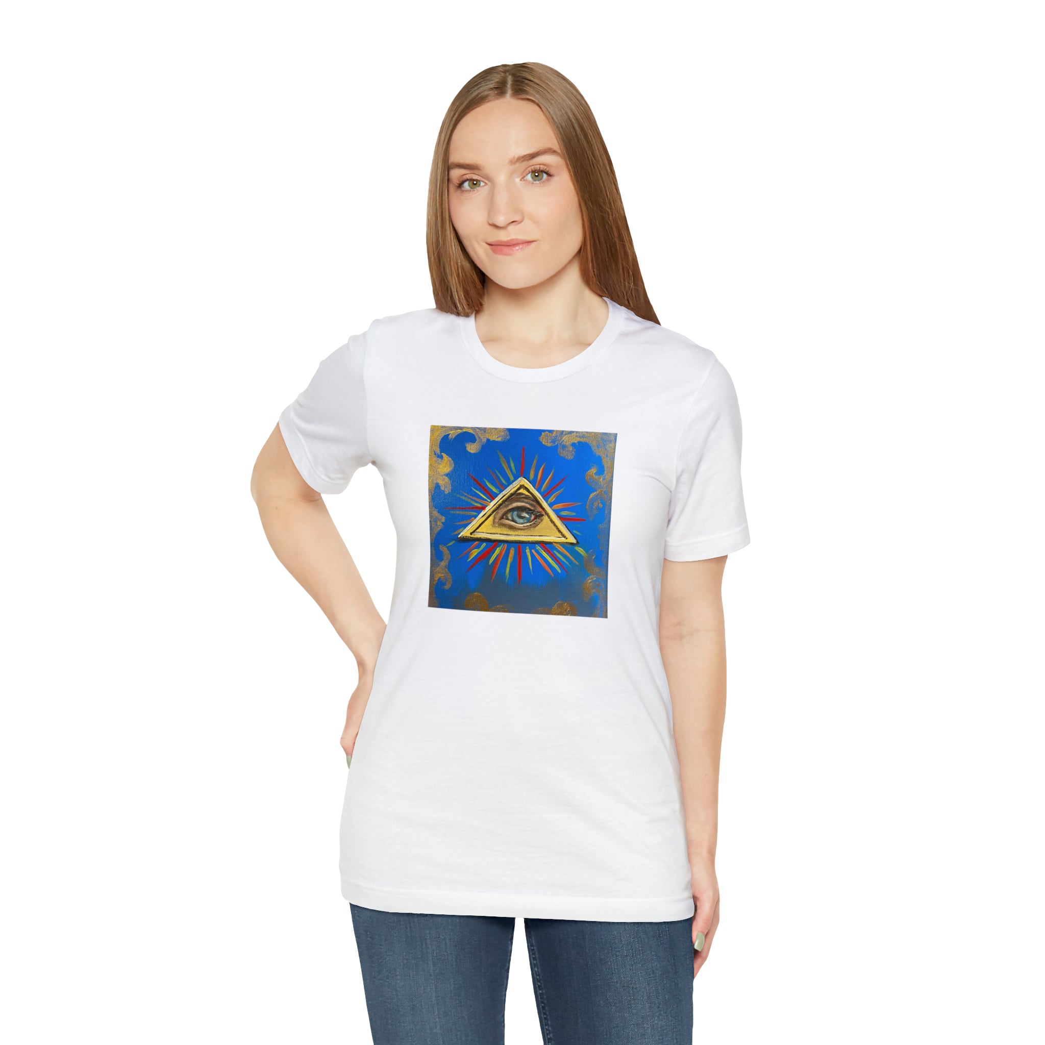 Scared & Alone Richard Lael's "All-Seeing Eye" Unisex Gallery Tee