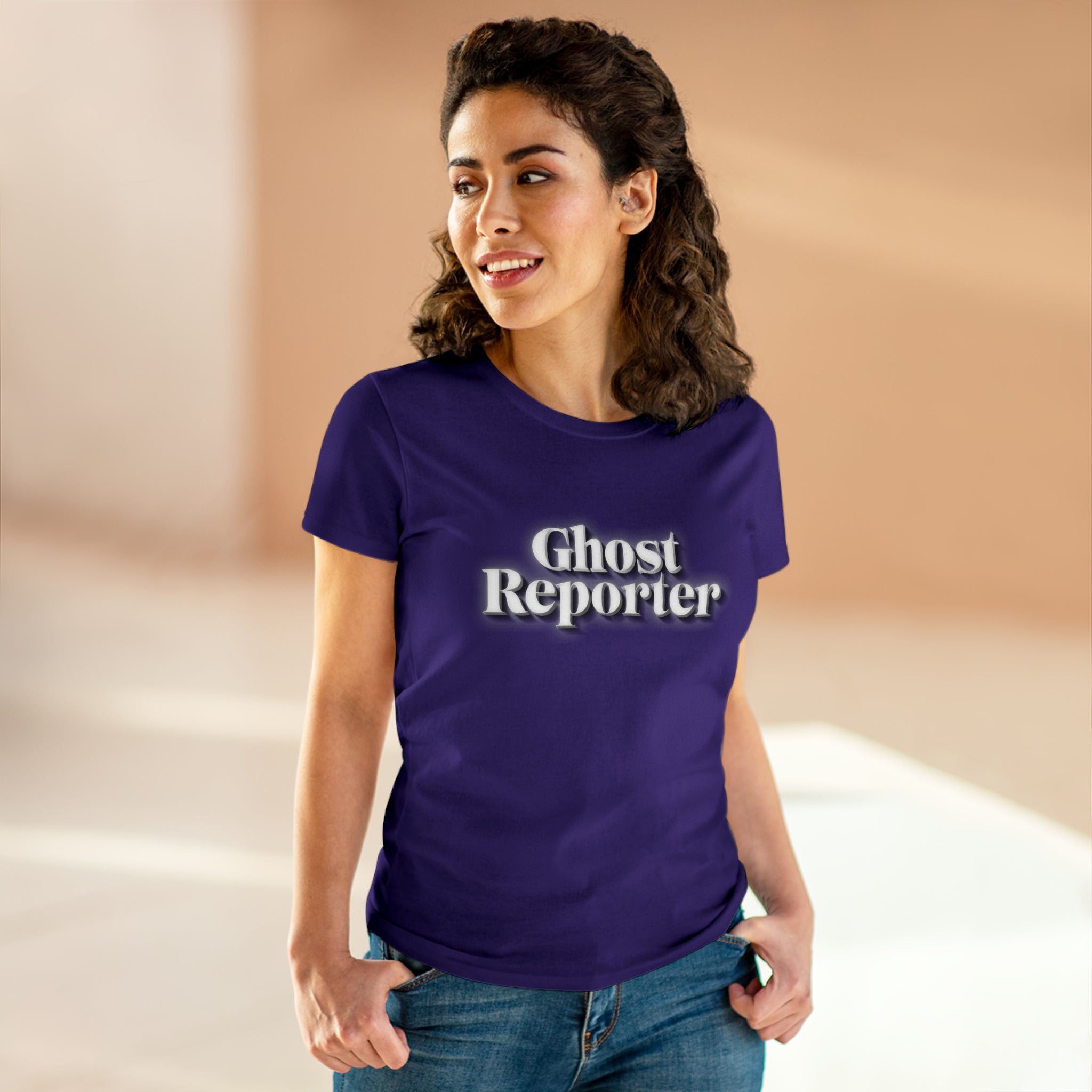 Ghost Report "Ghost Reporter" Women's Daily Cotton Tee
