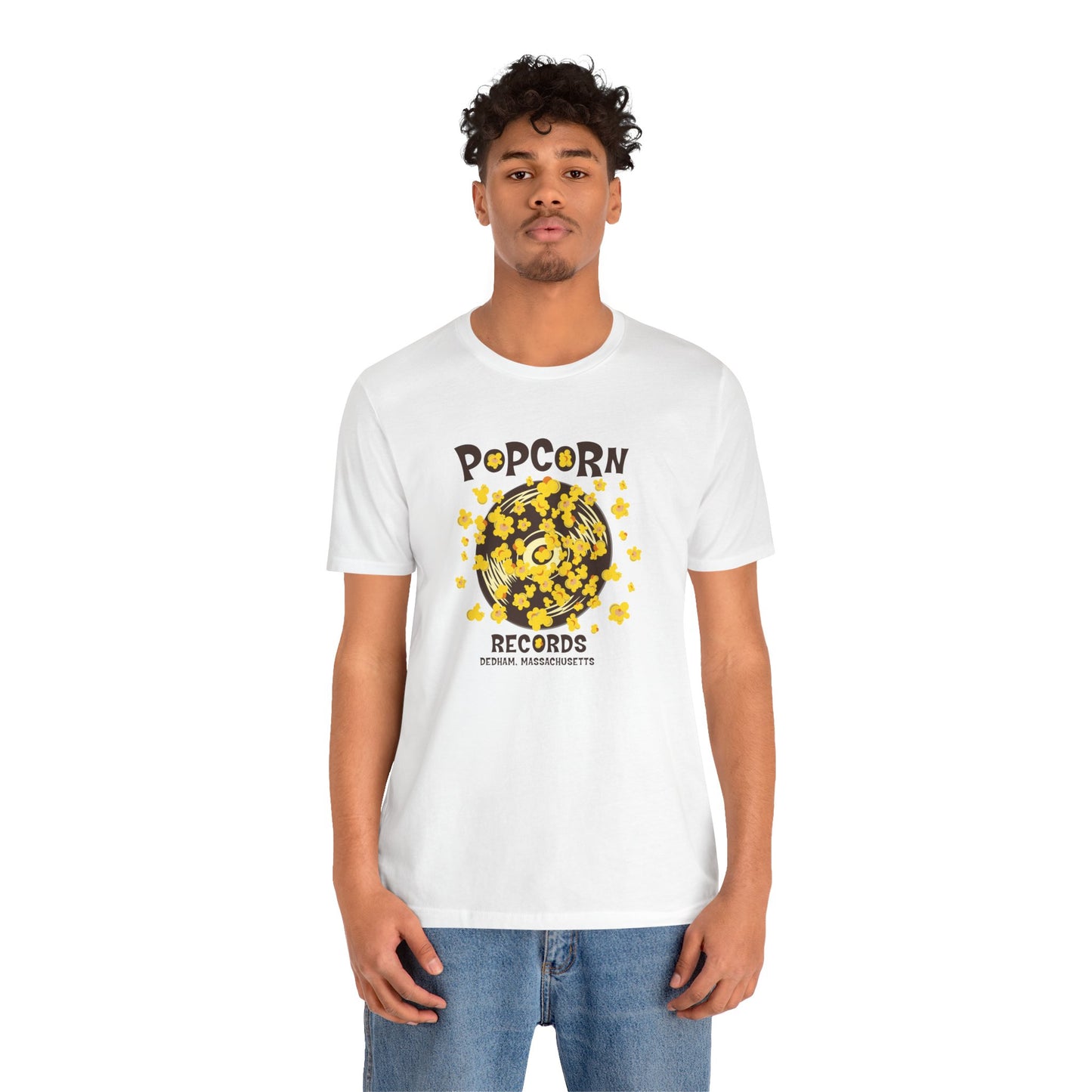 Popcorn Records Unisex Jersey Short Sleeve Tee