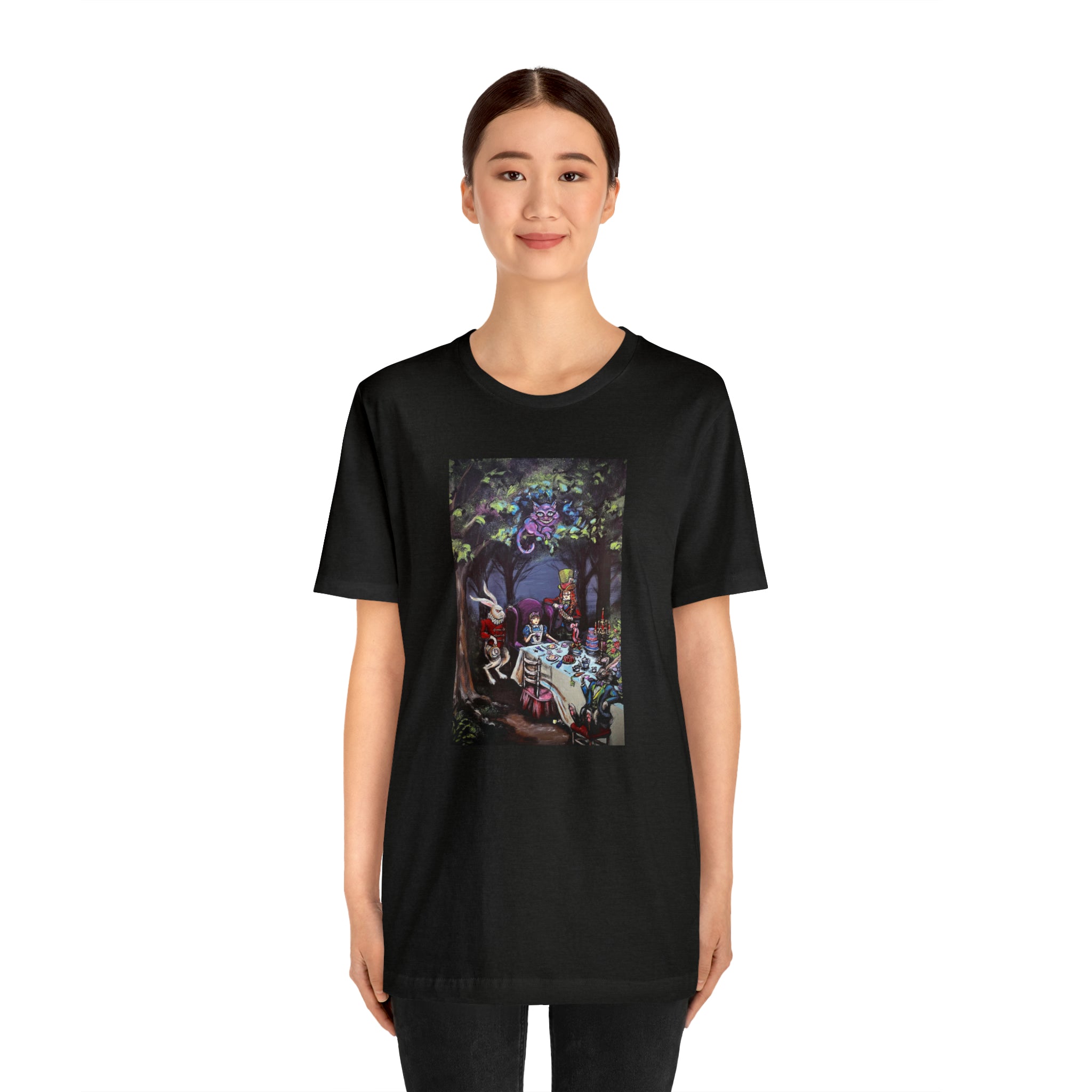 Scared & Alone Richard Lael's "Mad Hatter's Tea Party" Unisex Gallery Tee