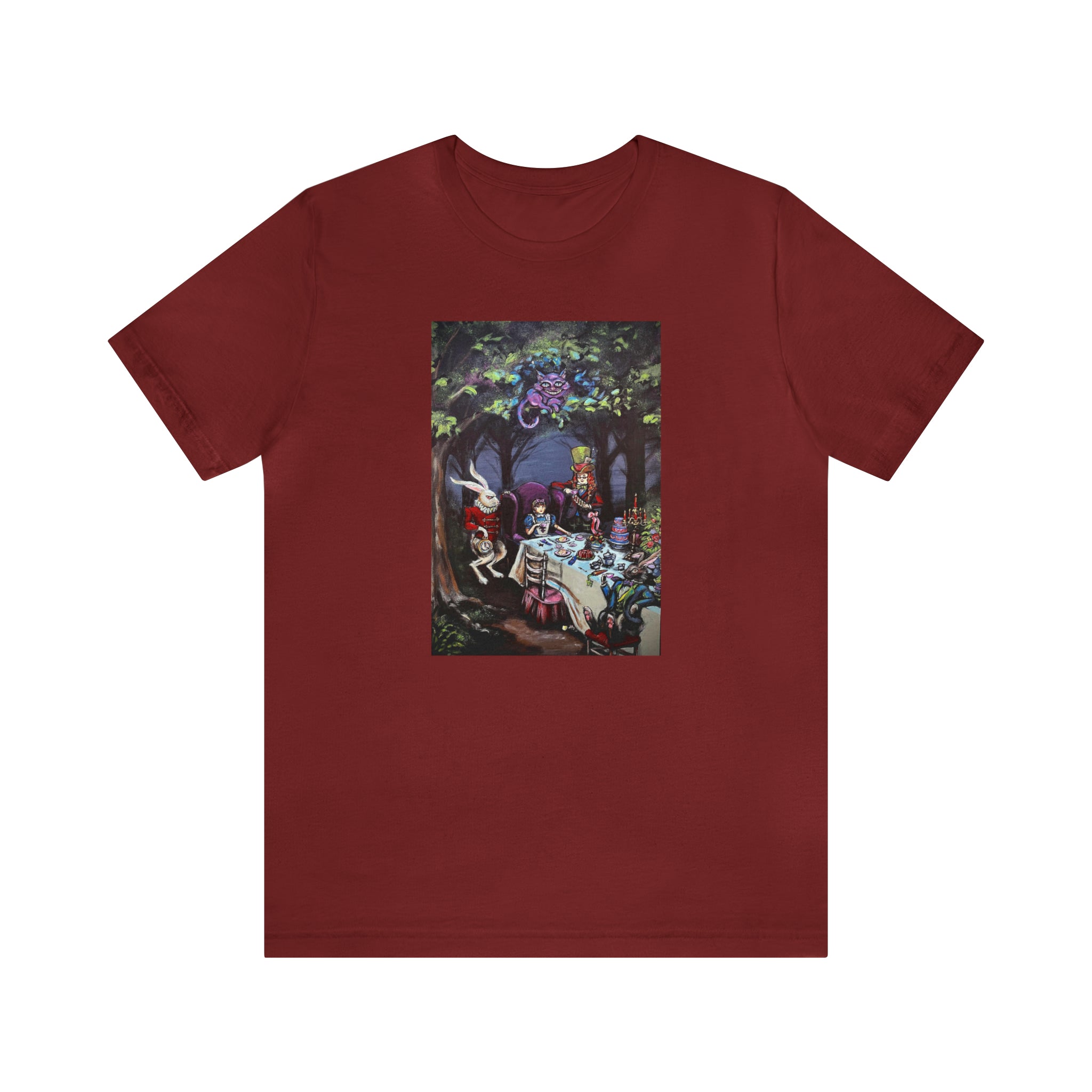 Scared & Alone Richard Lael's "Mad Hatter's Tea Party" Unisex Gallery Tee