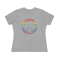 Spellcaster Casual Fit Women's Tee - Rainbow Witch