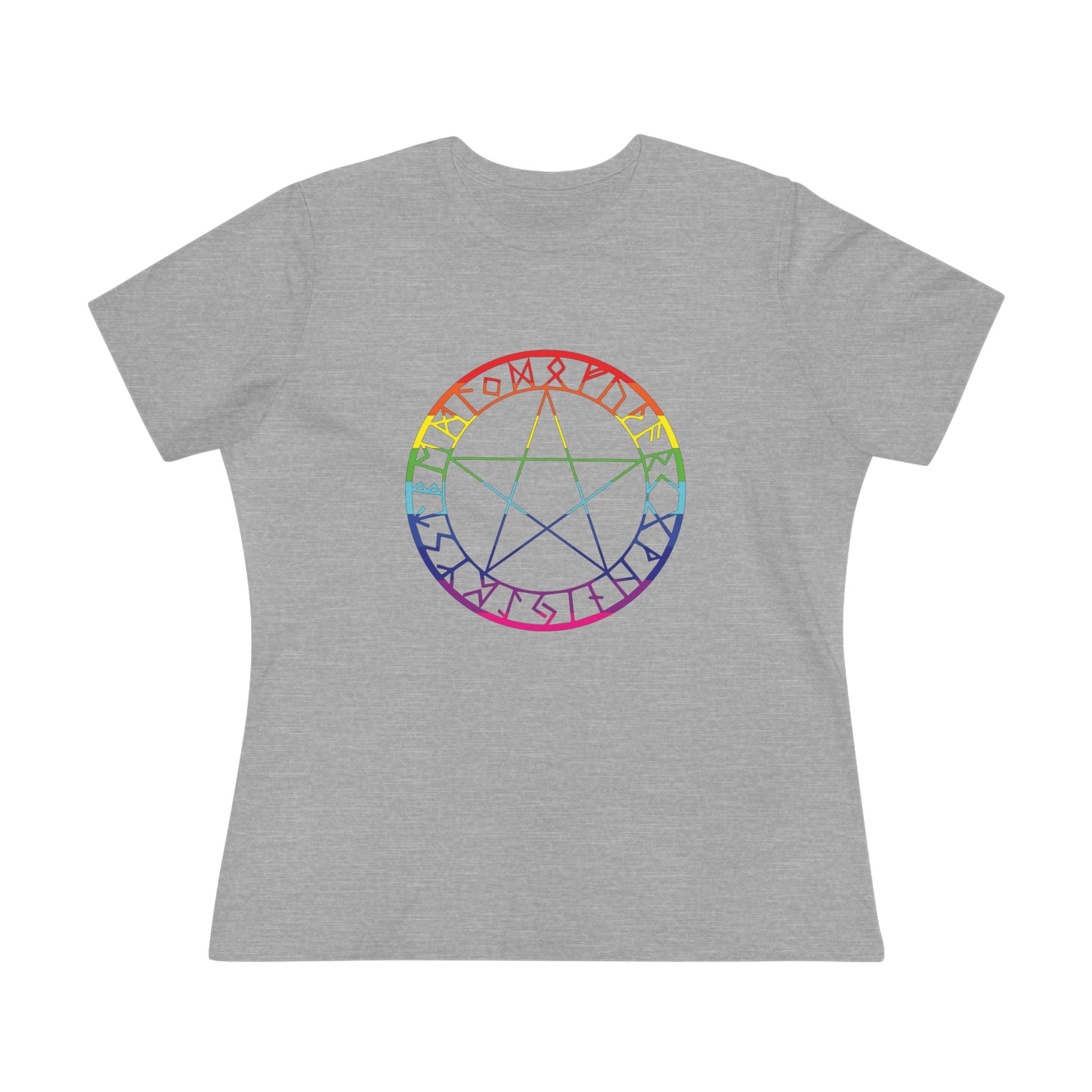 Spellcaster Casual Fit Women's Tee - Rainbow Witch