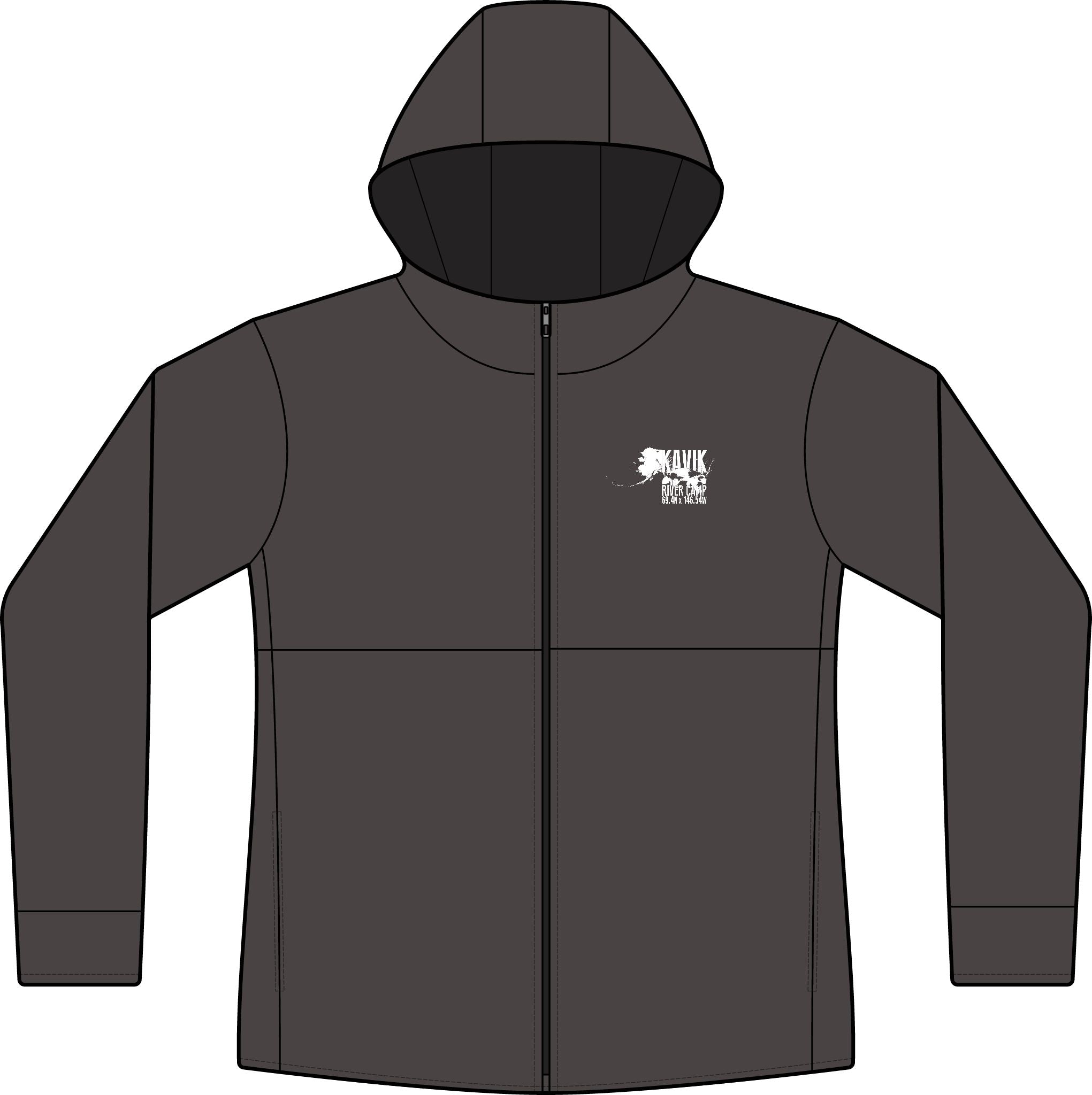 Kavik River Camp Logo Women's Hooded Soft Shell Jacket