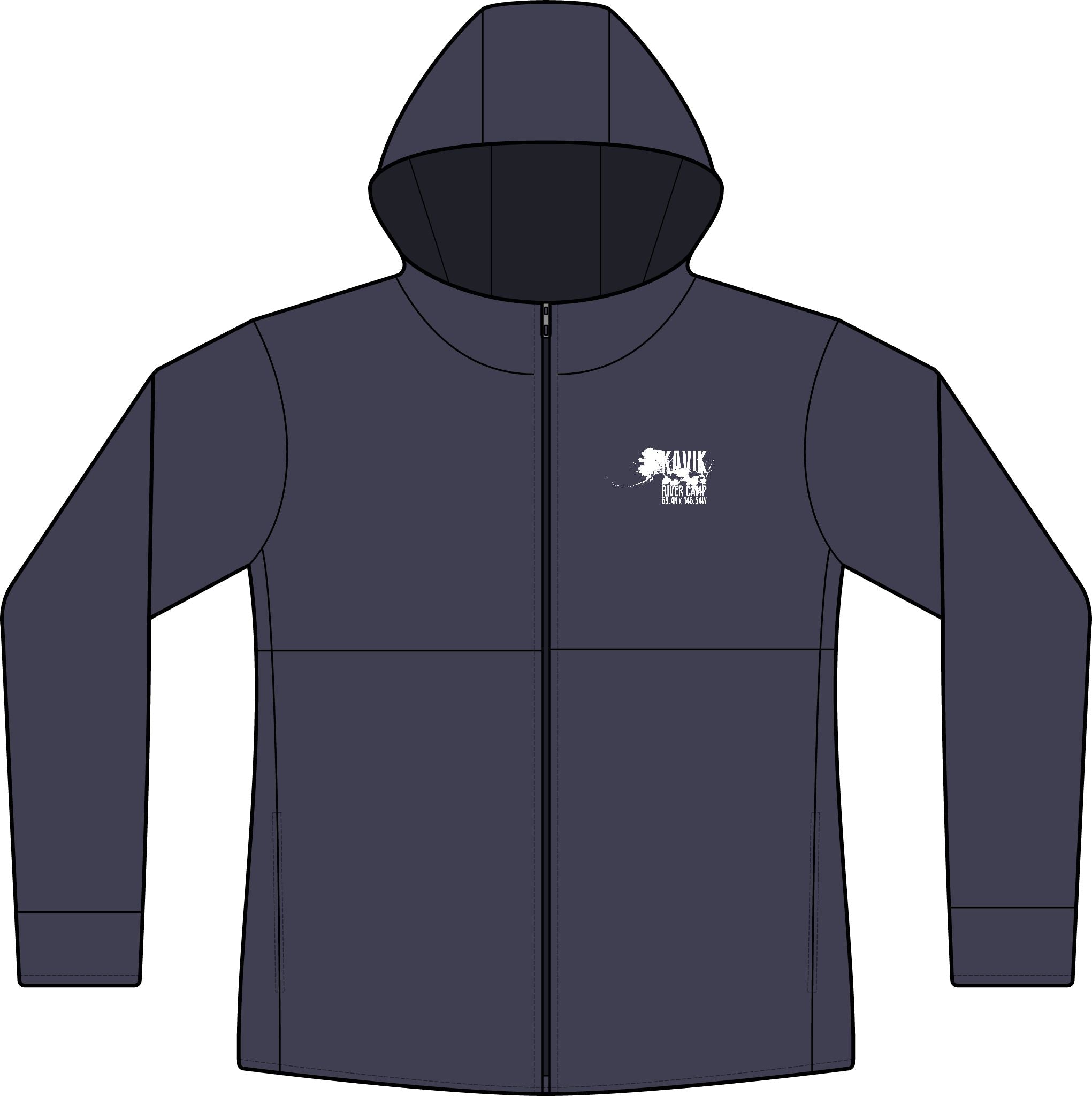 Kavik River Camp Logo Women's Hooded Soft Shell Jacket