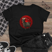 The Witch's Movie Coven "Movie Goat - Red" Women's Midweight Cotton Tee