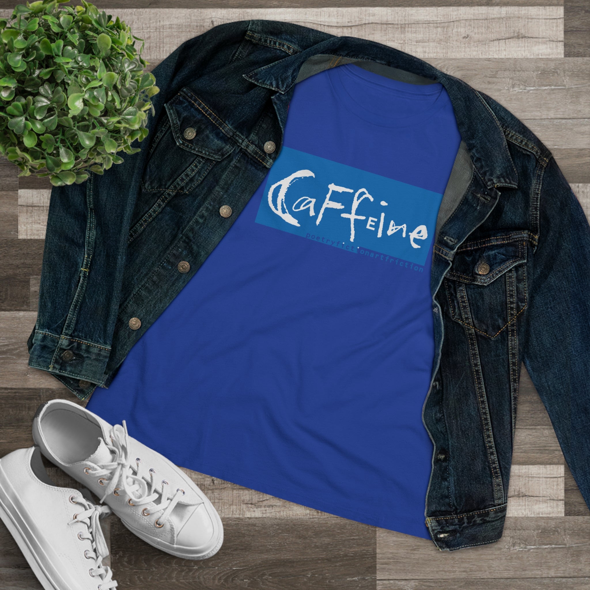 Caffeine Side 1 Women's Premium Tee