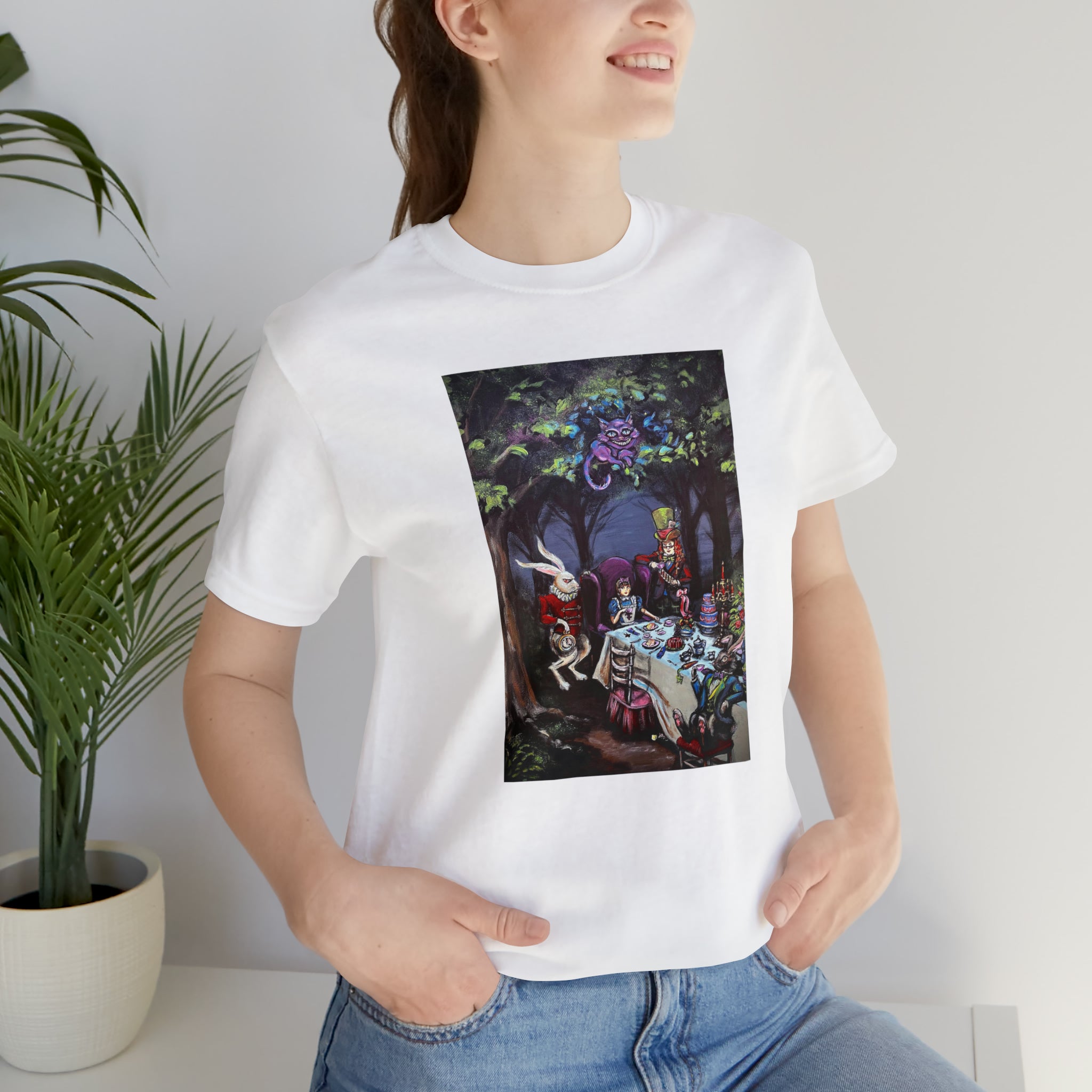 Scared & Alone Richard Lael's "Mad Hatter's Tea Party" Unisex Gallery Tee
