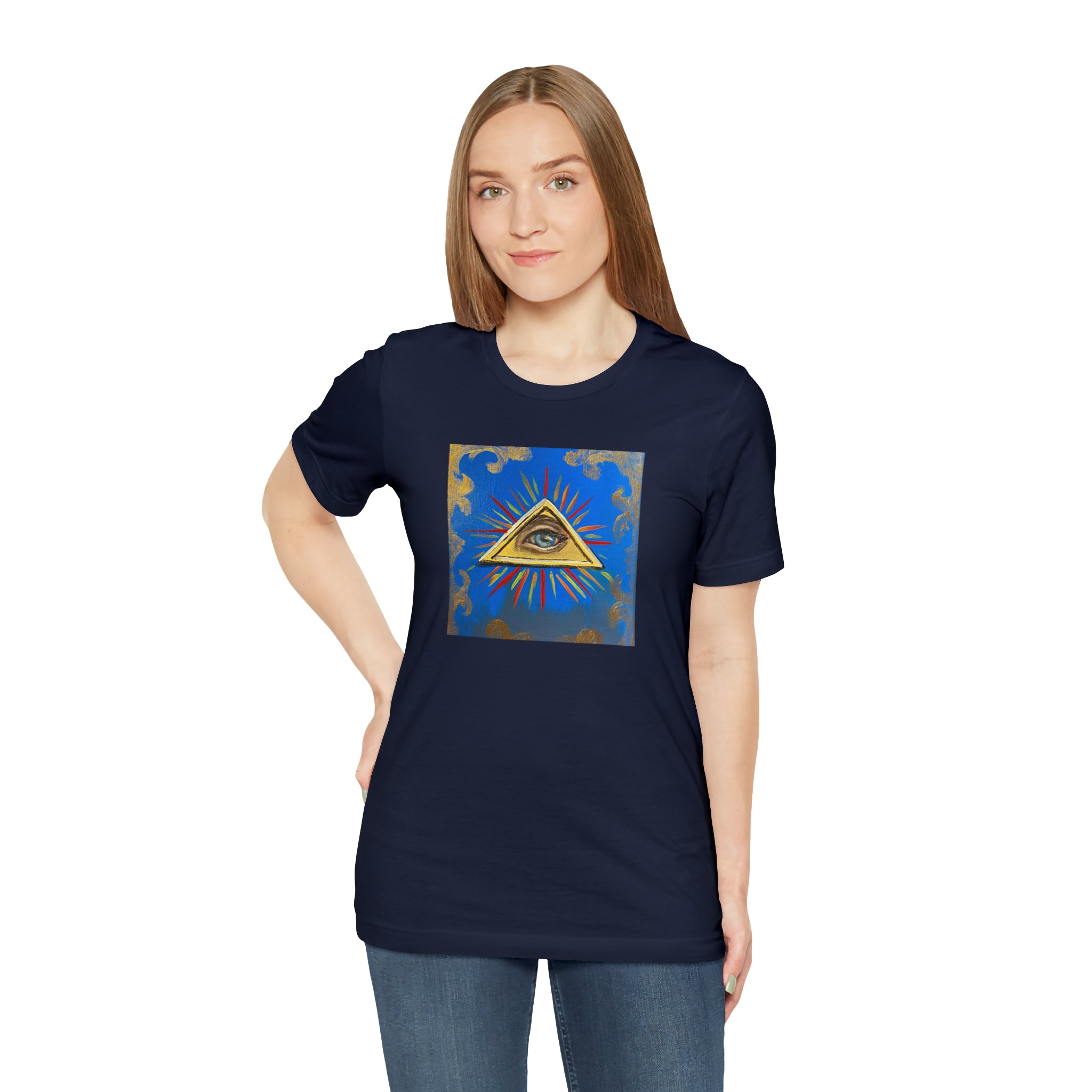 Scared & Alone Richard Lael's "All-Seeing Eye" Unisex Gallery Tee