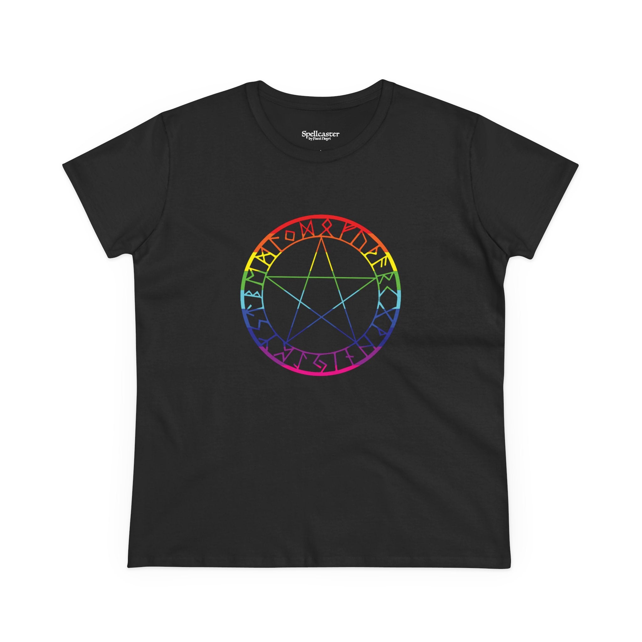 Spellcaster Women's Easy Tee - Rainbow Witch