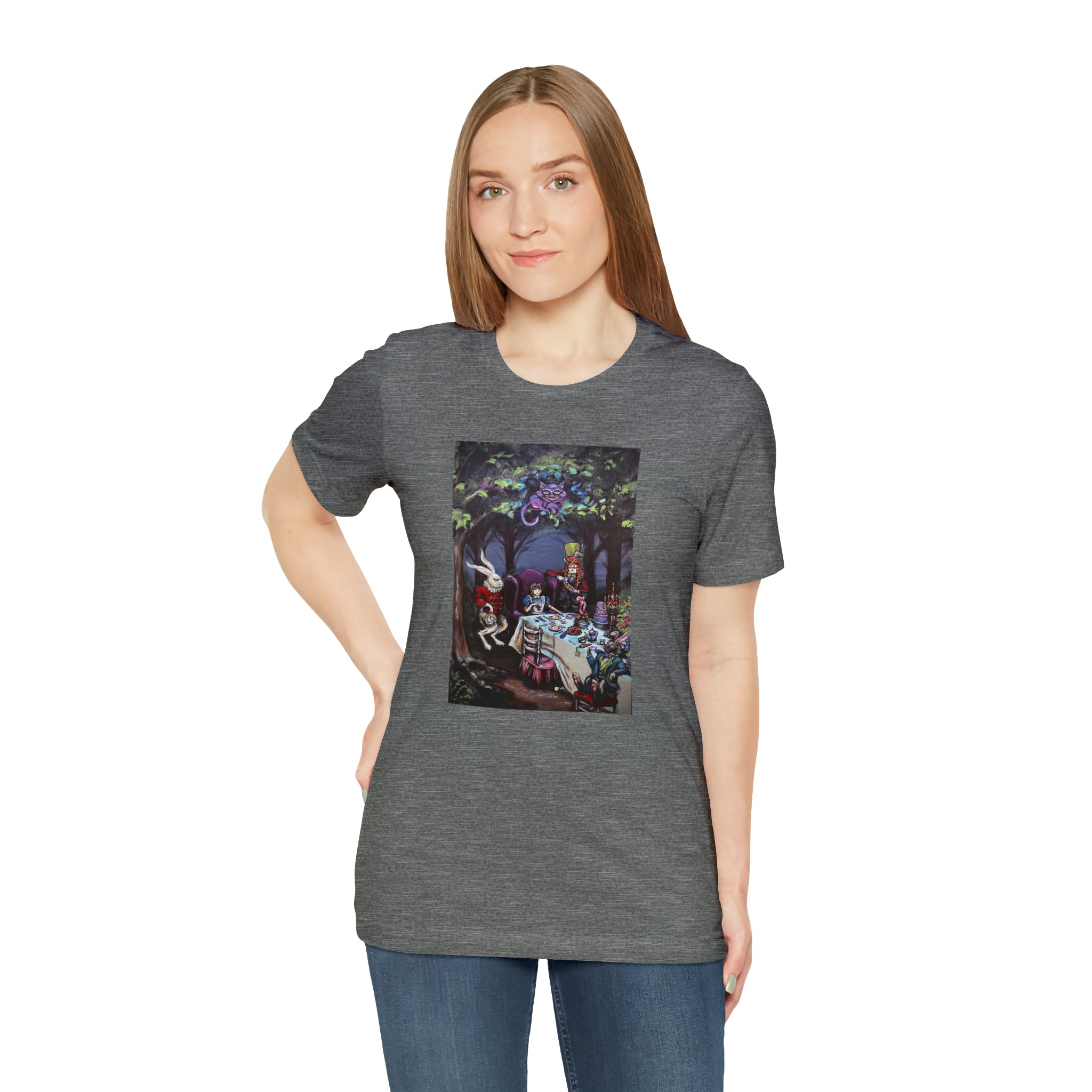 Scared & Alone Richard Lael's "Mad Hatter's Tea Party" Unisex Gallery Tee