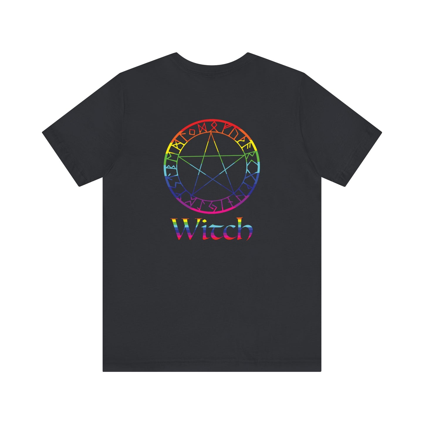 Spellcaster Logo Tee - Witch: Rainbow in the Dark