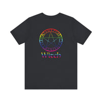 Spellcaster Logo Tee - Witch: Rainbow in the Dark