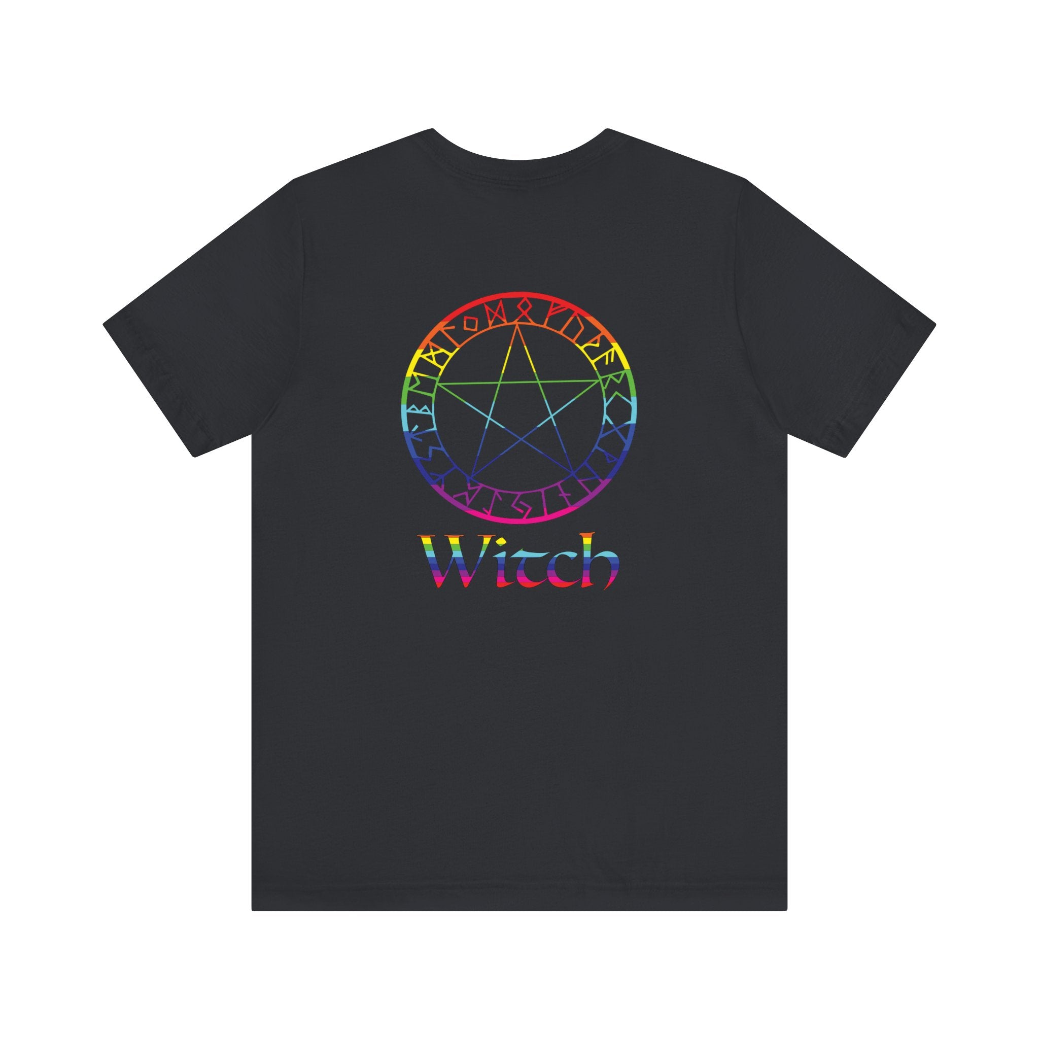 Spellcaster Logo Tee - Witch: Rainbow in the Dark