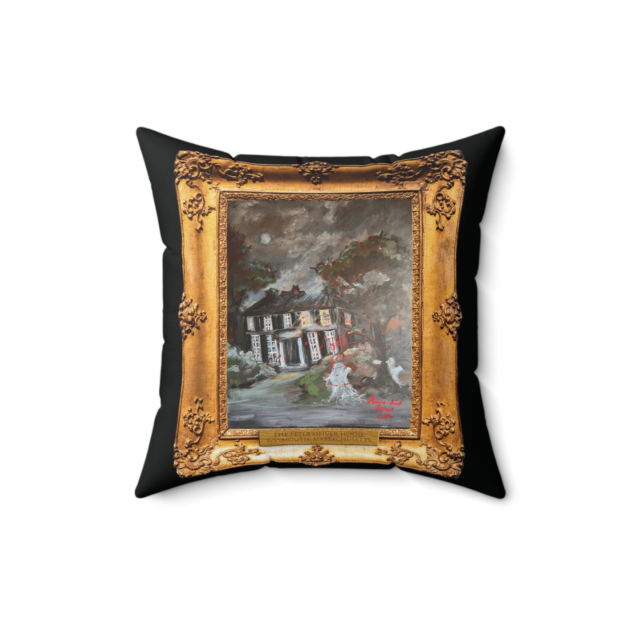 Richard-Lael Lillard "The Peter Oliver House" Gallery Square Pillow