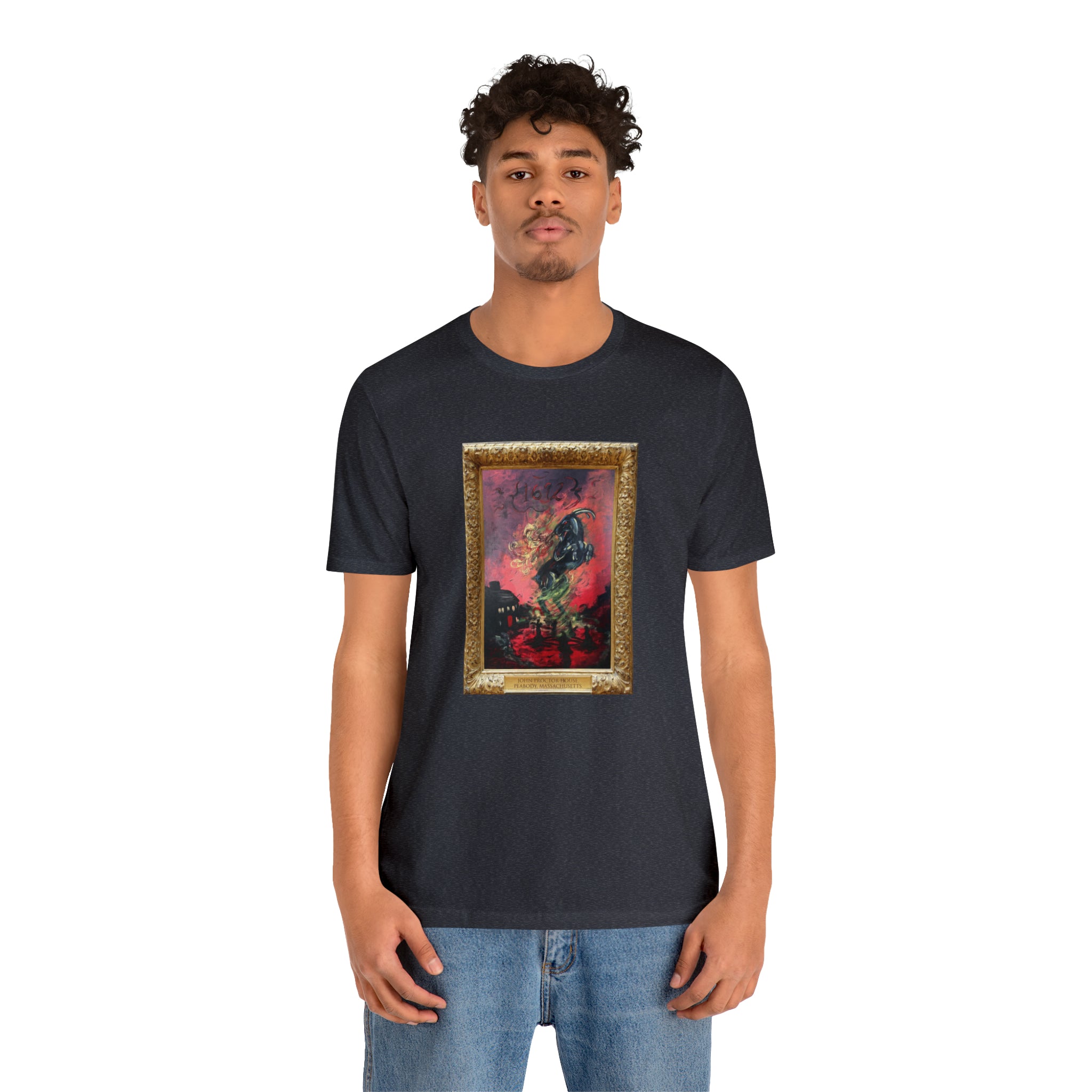 Scared & Alone Richard-Lael's "Proctor House" Unisex Gallery Tee (Single Image)
