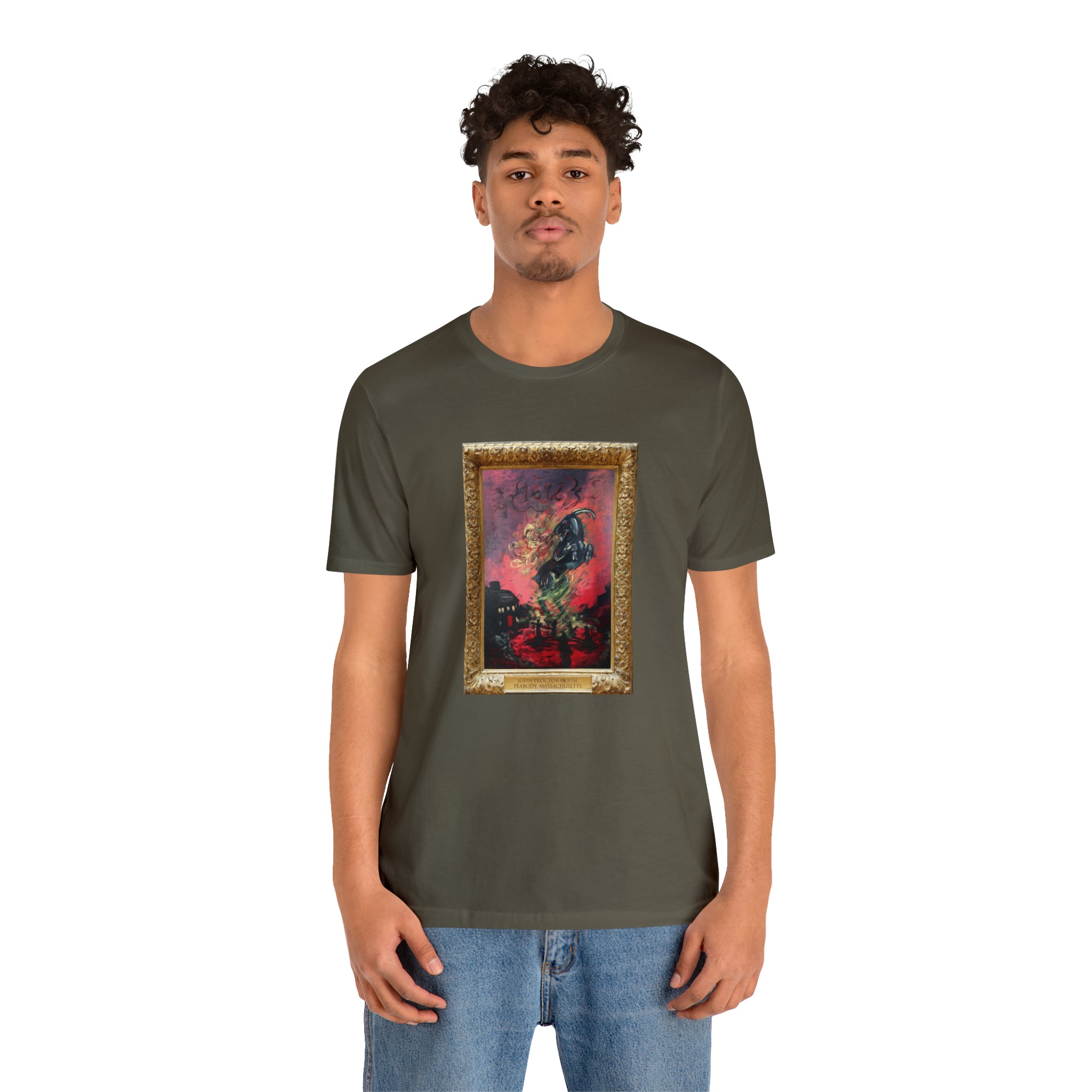Scared & Alone Richard-Lael's "Proctor House" Unisex Gallery Tee (Single Image)