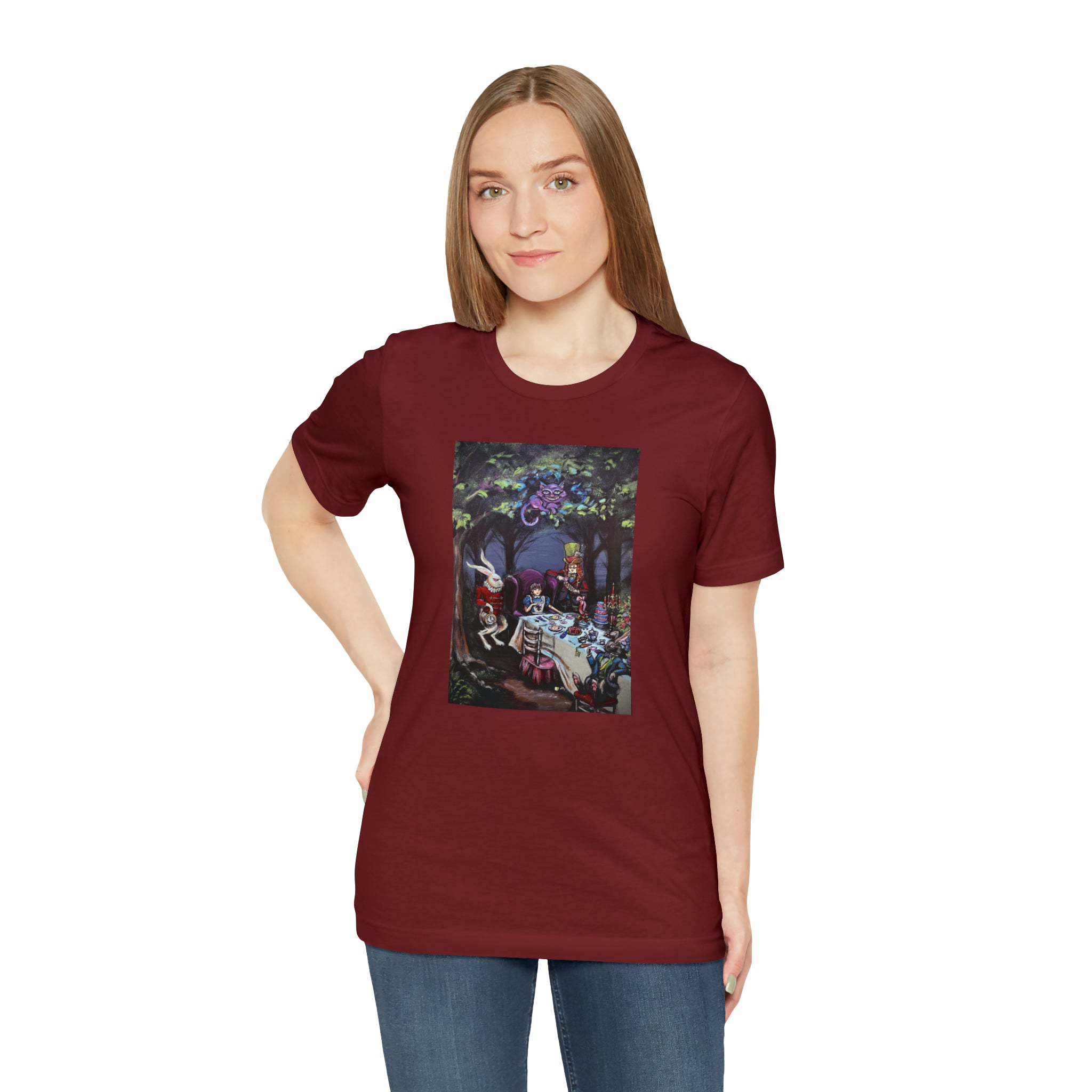 Scared & Alone Richard Lael's "Mad Hatter's Tea Party" Unisex Gallery Tee