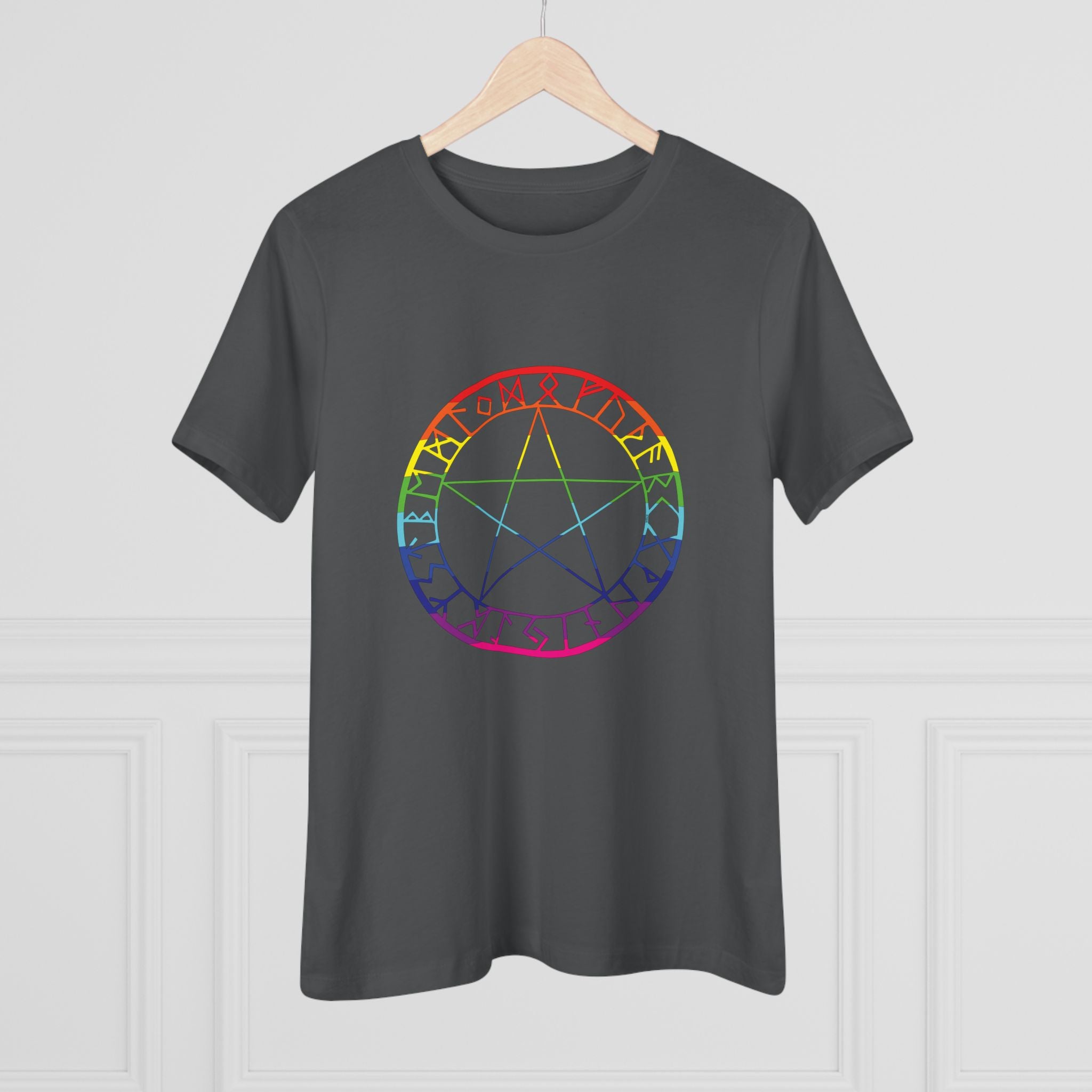 Spellcaster Casual Fit Women's Tee - Rainbow Witch