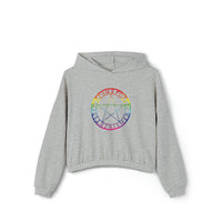 Spellcaster by Patti Negri "Witch" Rainbow Women's Cinched Bottom Hoodie