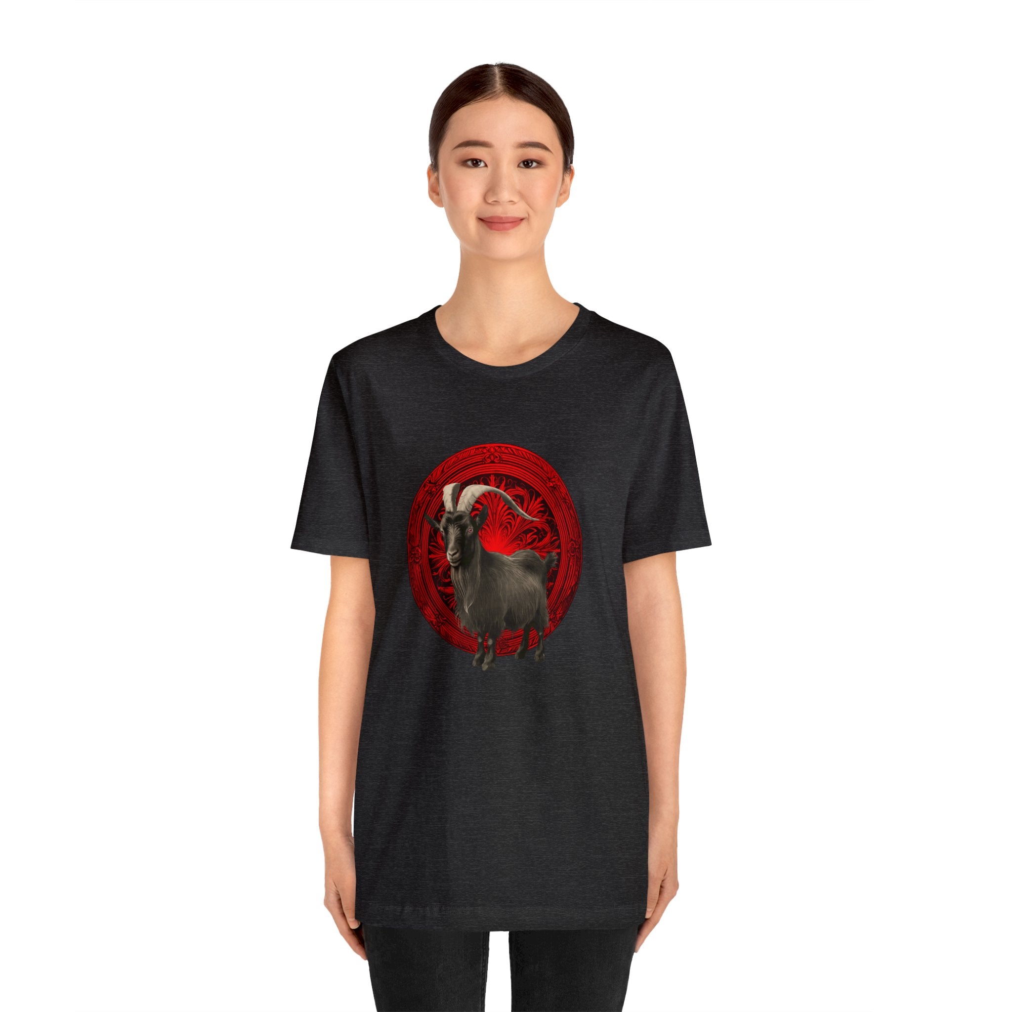 The Witch's Movie Coven "Movie Goat Red" Unisex Jersey Short Sleeve Tee