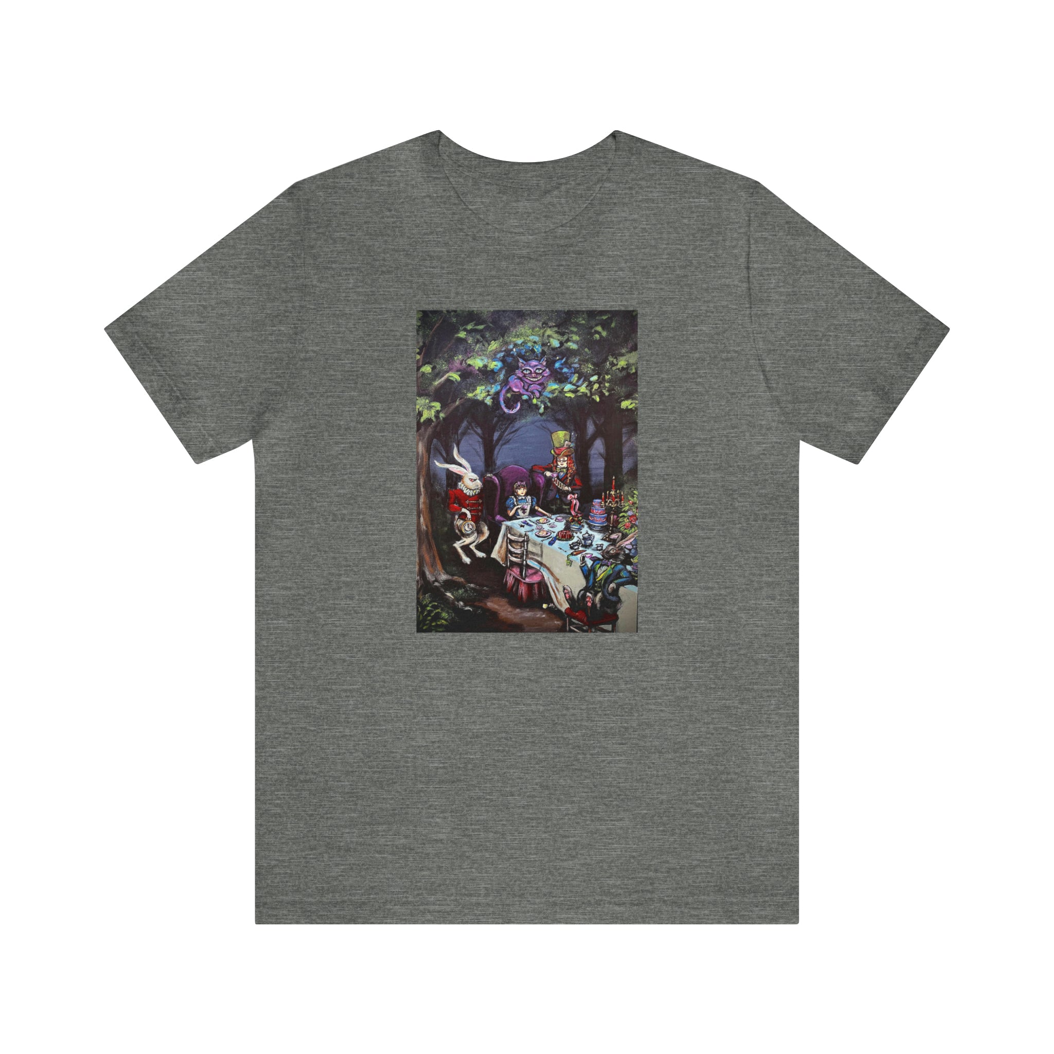 Scared & Alone Richard Lael's "Mad Hatter's Tea Party" Unisex Gallery Tee