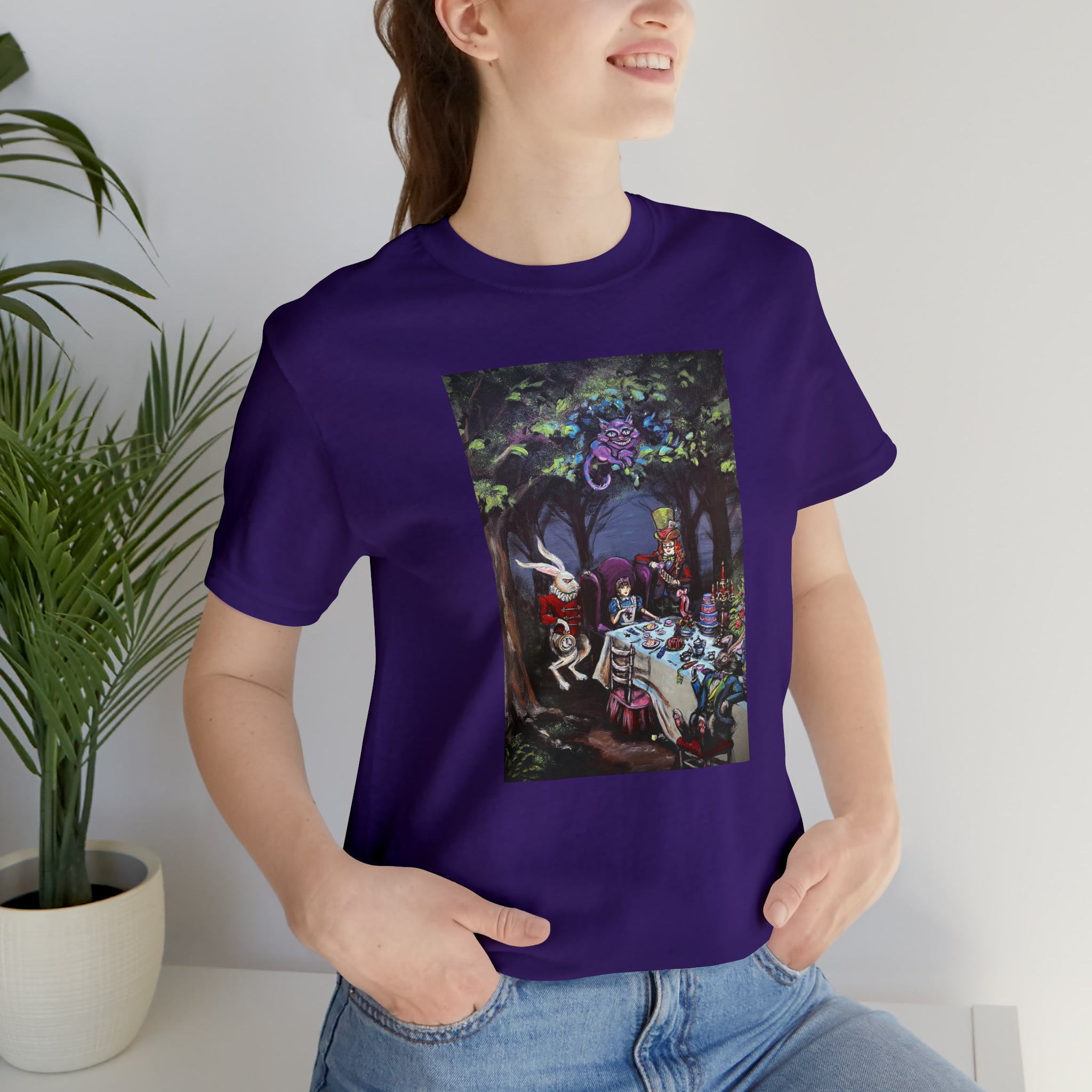 Scared & Alone Richard Lael's "Mad Hatter's Tea Party" Unisex Gallery Tee