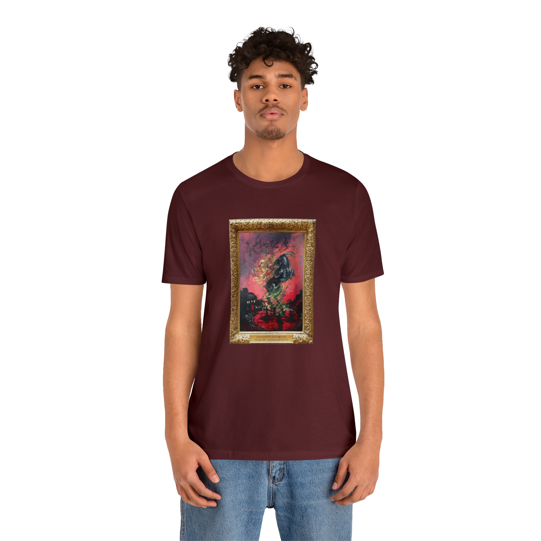 Scared & Alone Richard-Lael's "Proctor House" Unisex Gallery Tee (Single Image)
