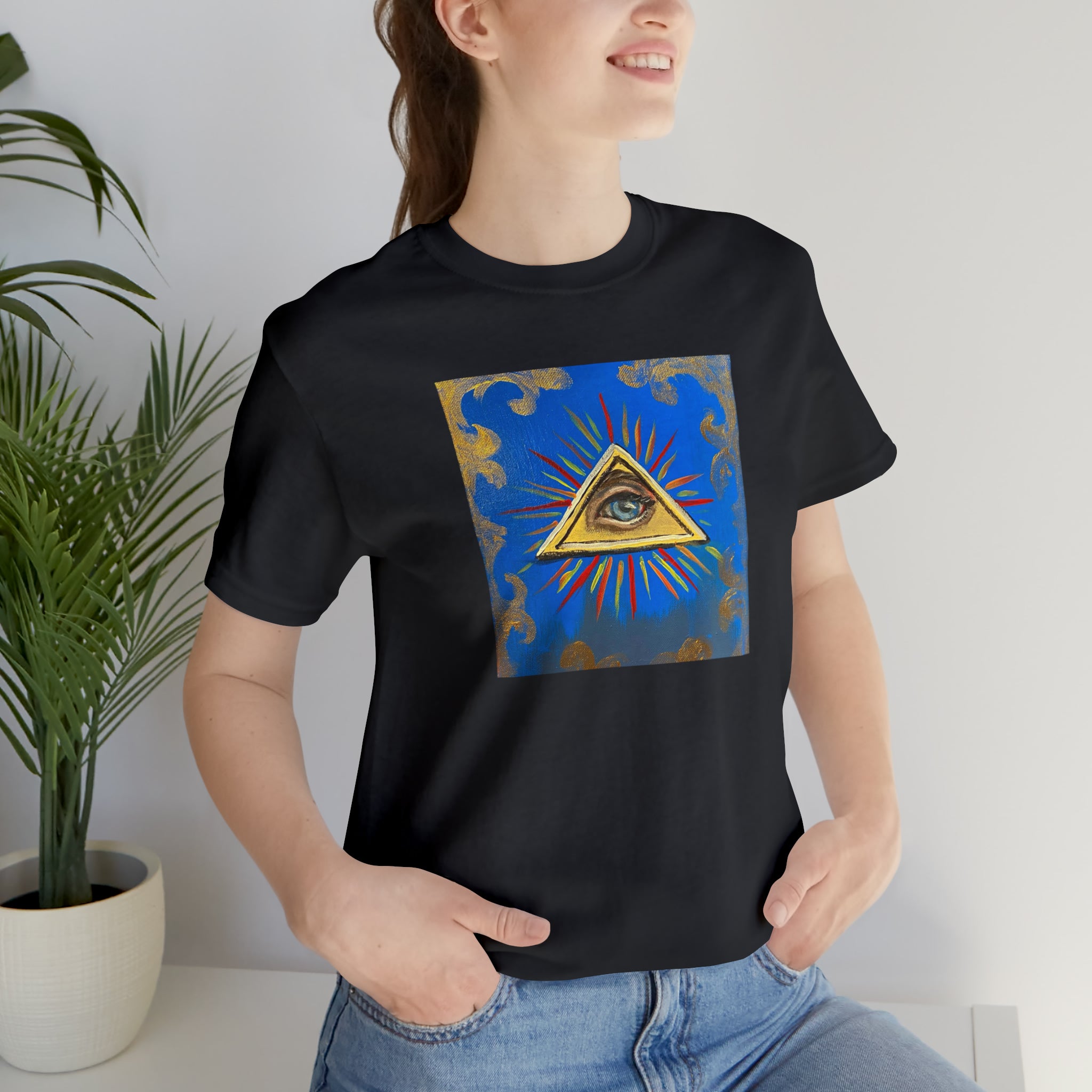 Scared & Alone Richard Lael's "All-Seeing Eye" Unisex Gallery Tee