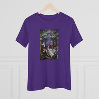 Scared & Alone "Mad Hatter's Tea Party" by Richard-Lael Lillard Women's Premium Gallery Tee