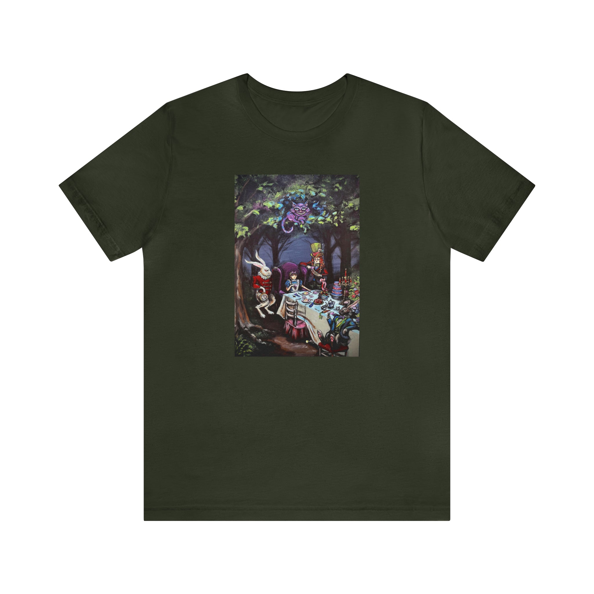 Scared & Alone Richard Lael's "Mad Hatter's Tea Party" Unisex Gallery Tee