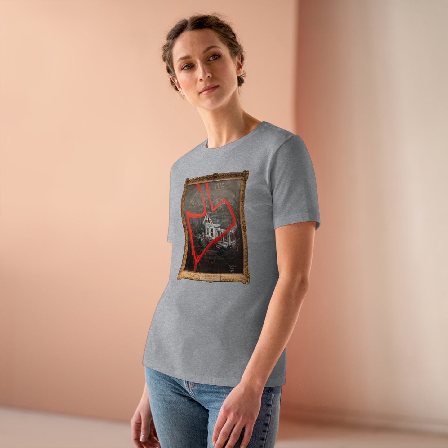 Scared & Alone Richard-Lael Lillard's "Villisca" Women's Premium Gallery Tee